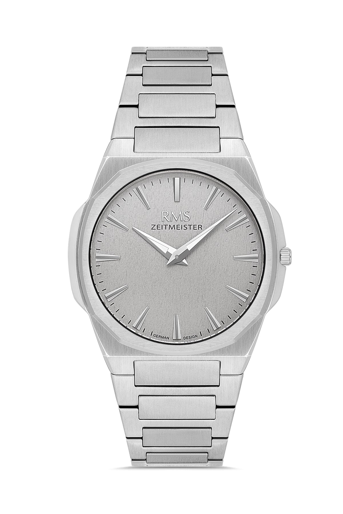 RMS Men's Gray Dial Silver Stainless Steel Watch - RMS.1.AG2180.115