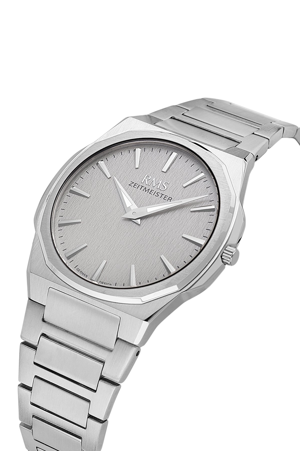 RMS Men's Gray Dial Silver Stainless Steel Watch - RMS.1.AG2180.115