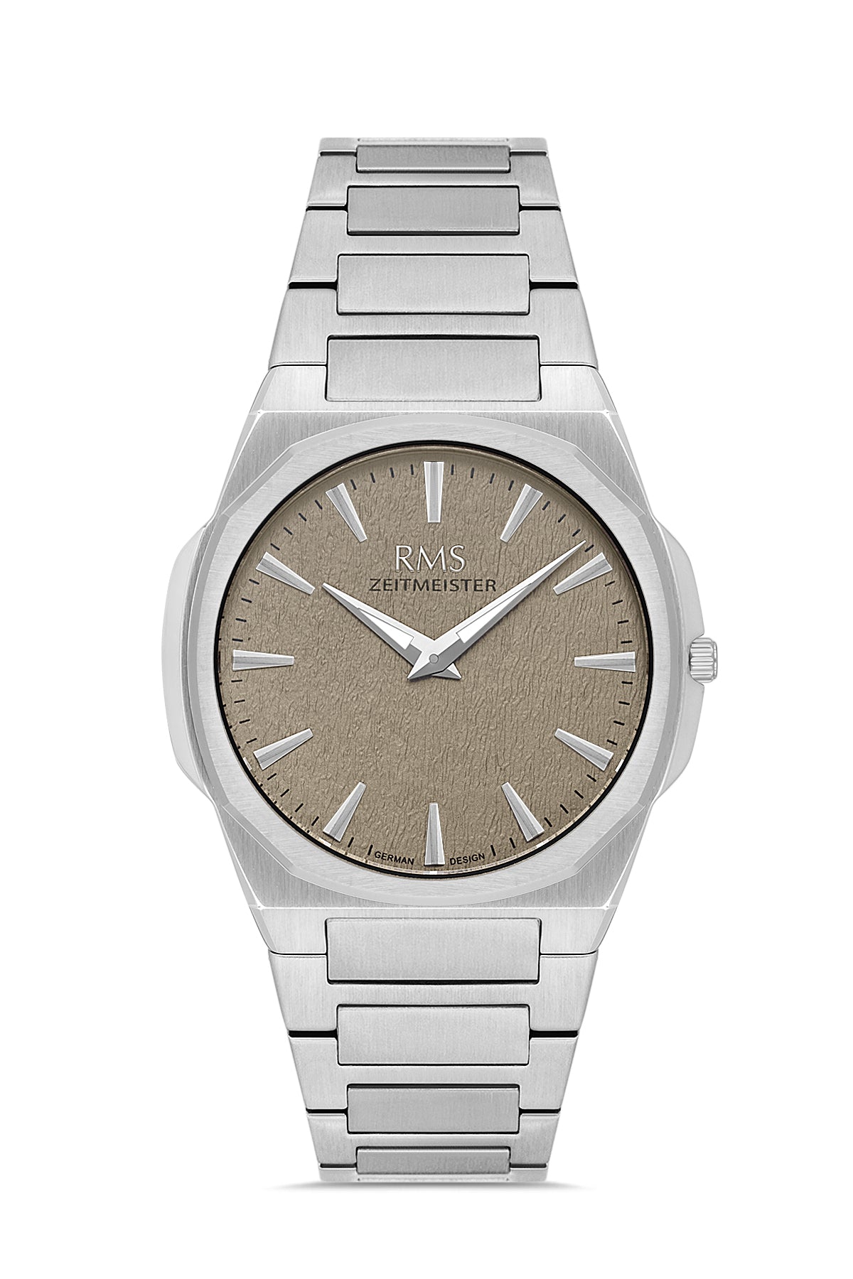 RMS Men's Gray Dial Silver Stainless Steel Watch - RMS.1.AG2180.17