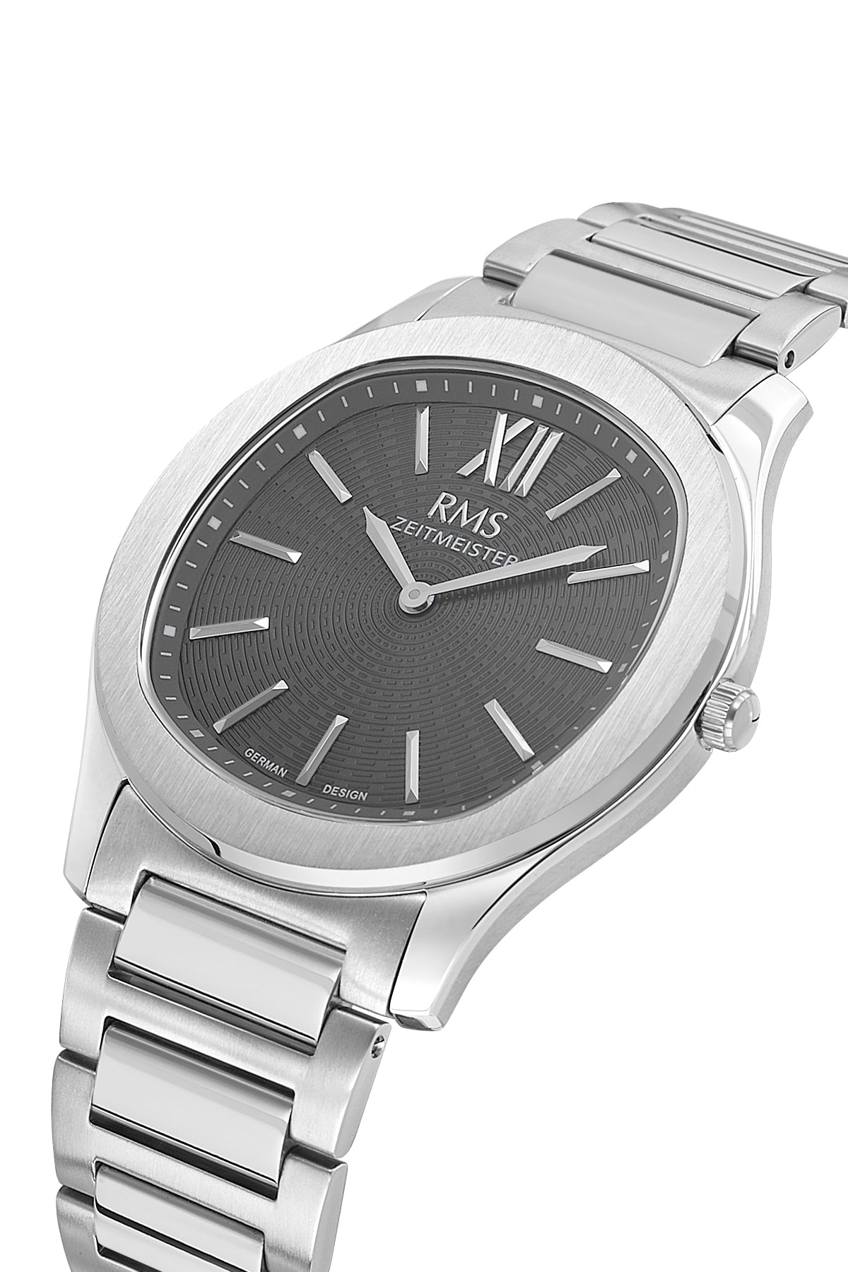 RMS Men's Gray Dial Silver Stainless Steel Watch - RMS.1.AG2218.115