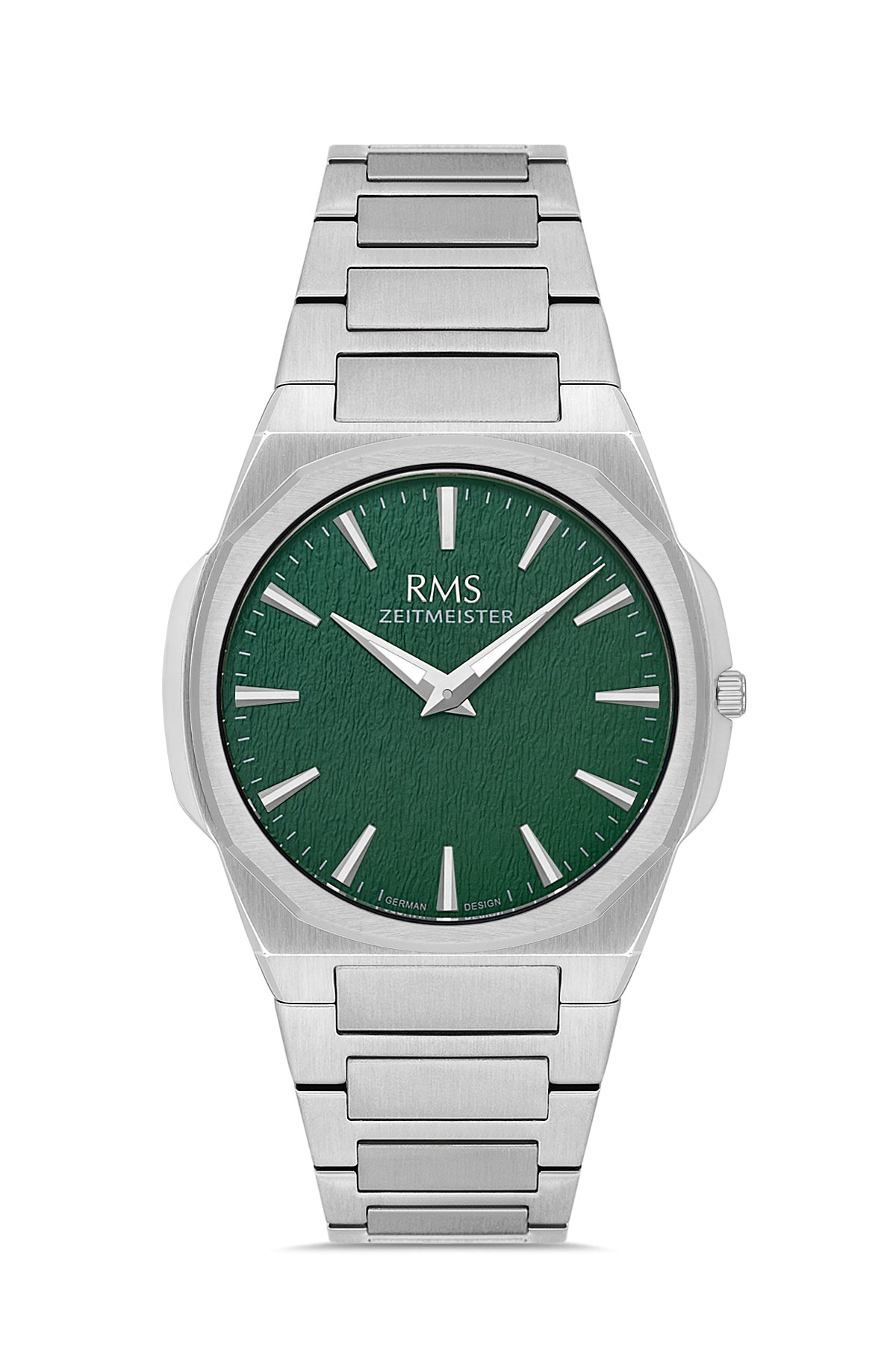 RMS Men's Green Dial Silver Stainless Steel Watch - RMS.1.AG2180.19