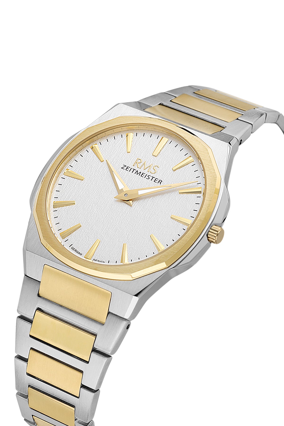 RMS Men's Silver Dial Gold & Silver Stainless Steel Watch - RMS.1.AG2180.40