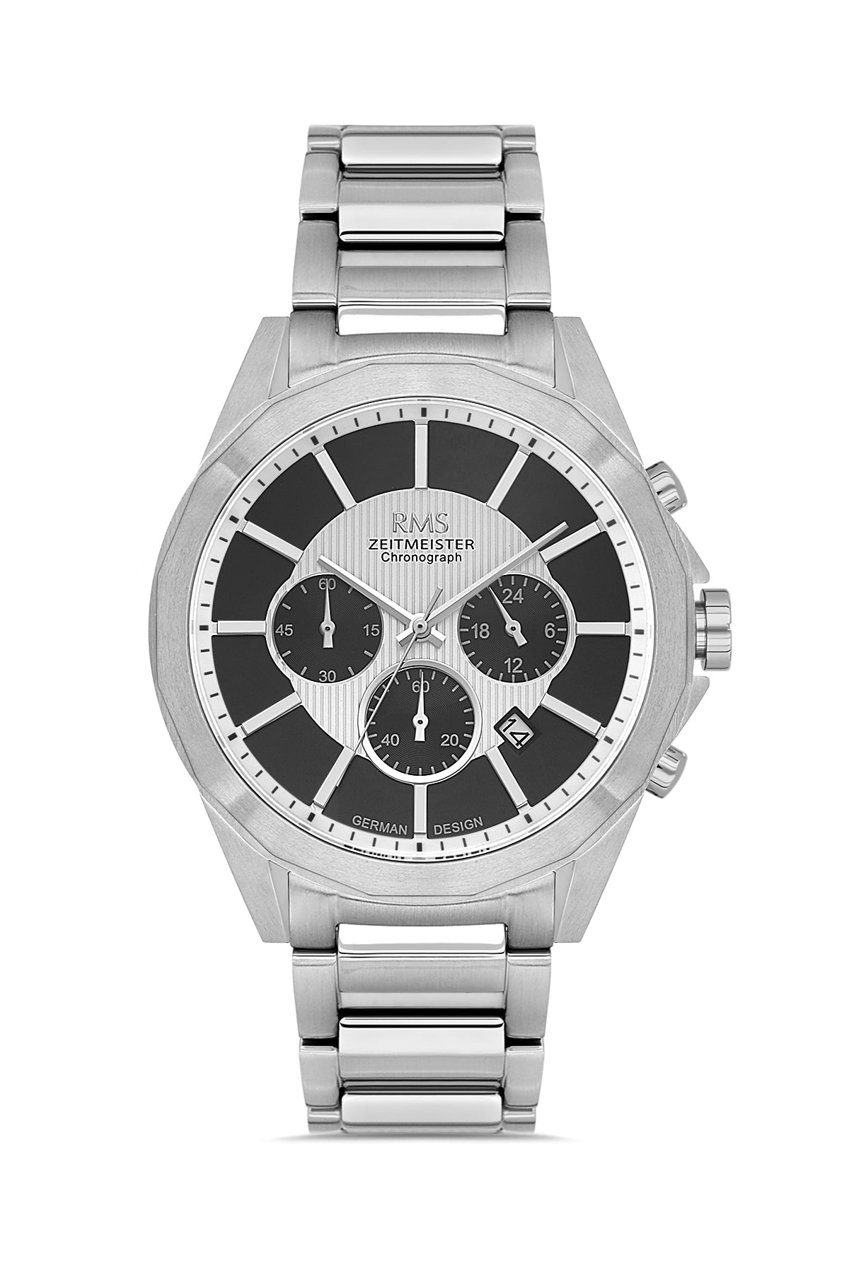 RMS Men's Watch with a Silver Dial and Silver Plating - RMS.1.AG1577.01