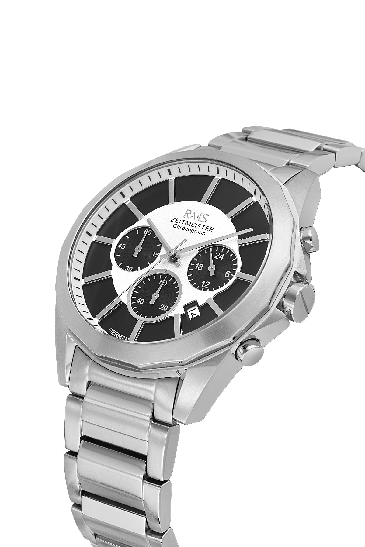 RMS Men's Watch with a Silver Dial and Silver Plating - RMS.1.AG1577.01 - 4