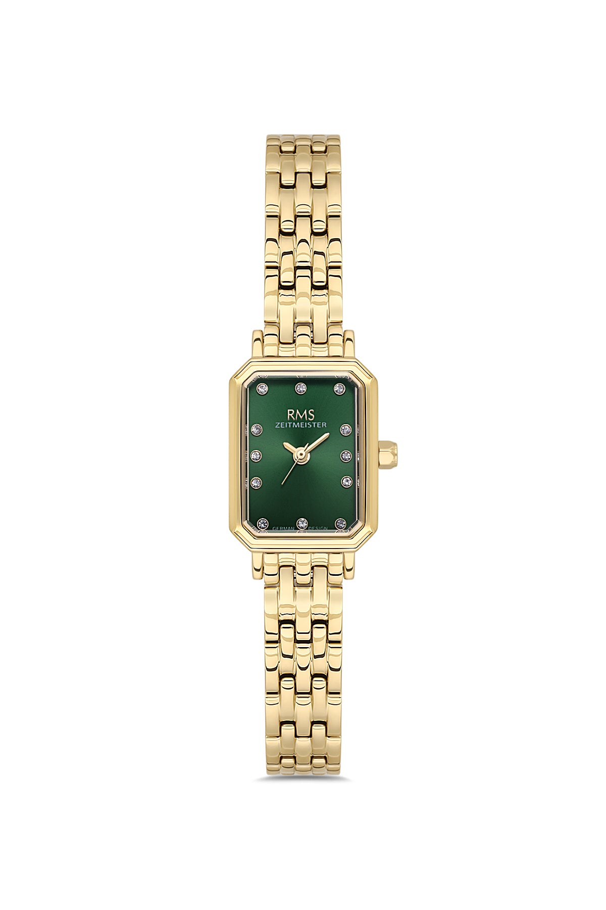 RMS Women's Green Dial Gold Stainless Steel Watch - RMS.1.AG2229.29