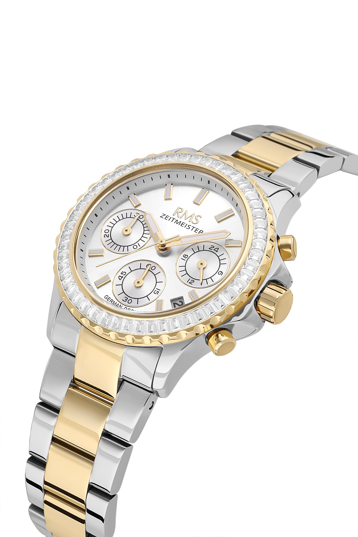 RMS Women's Silver Dial Gold & Silver Multi Function Stainless Steel Watch - RMS.1.AG2169.40