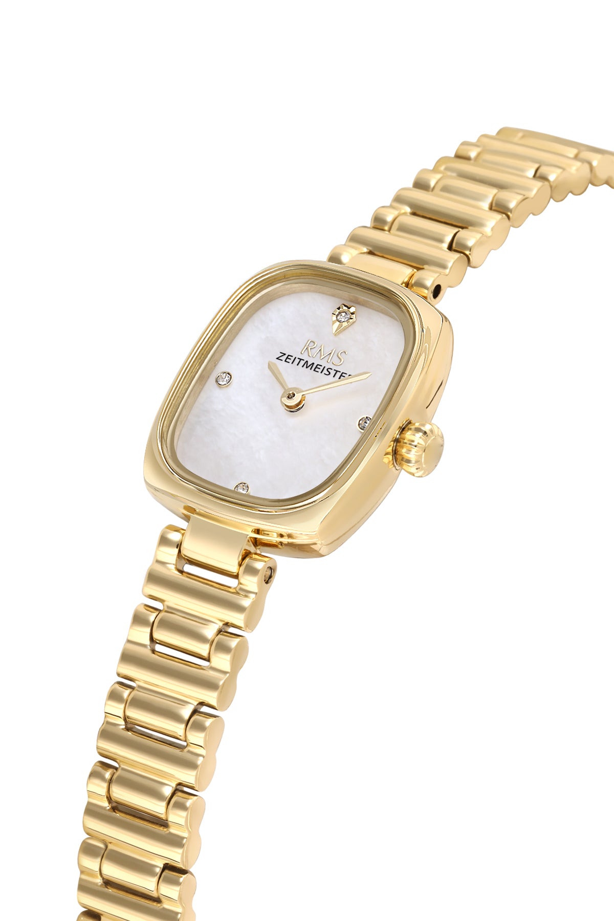 RMS Women's Silver Dial Gold Stainless Steel Watch - RMS.1.AG2189.20