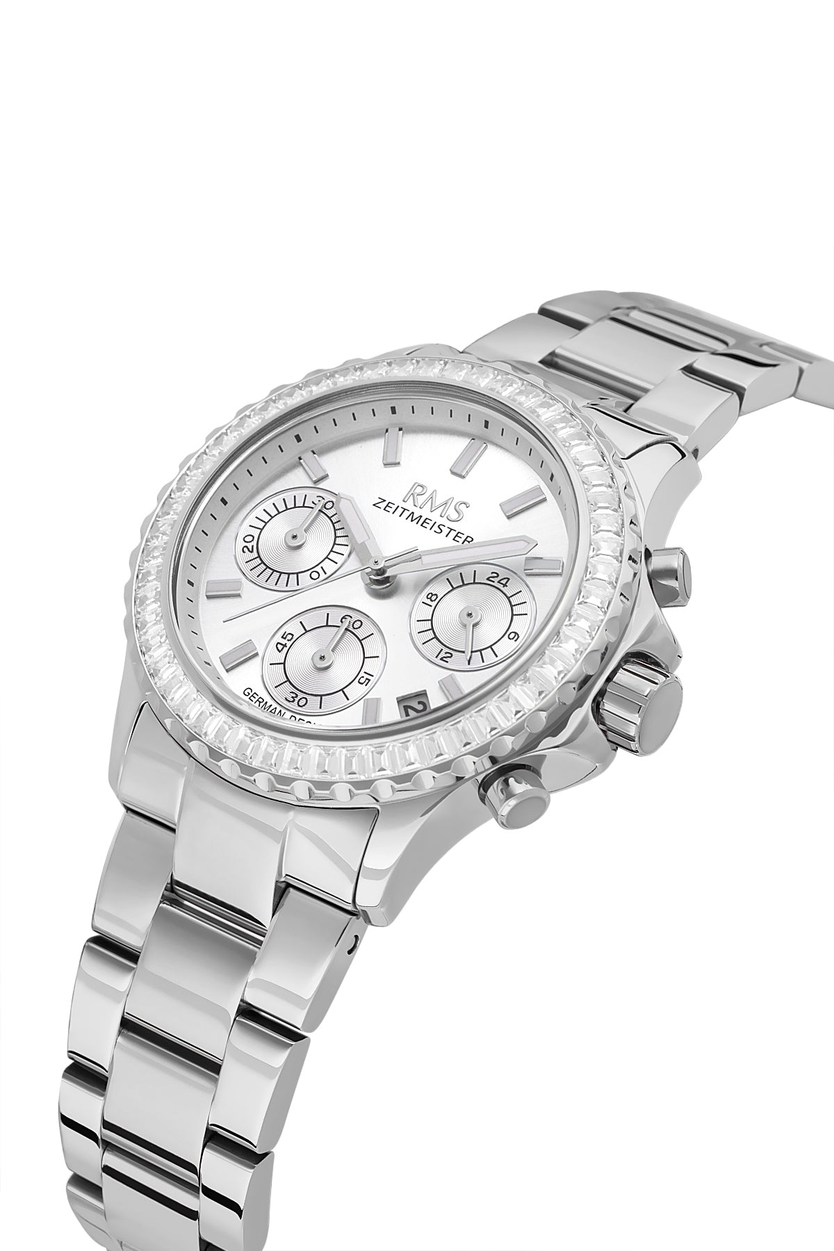 RMS Women's Silver Dial Silver Multi Function Stainless Steel Watch - RMS.1.AG2169.10