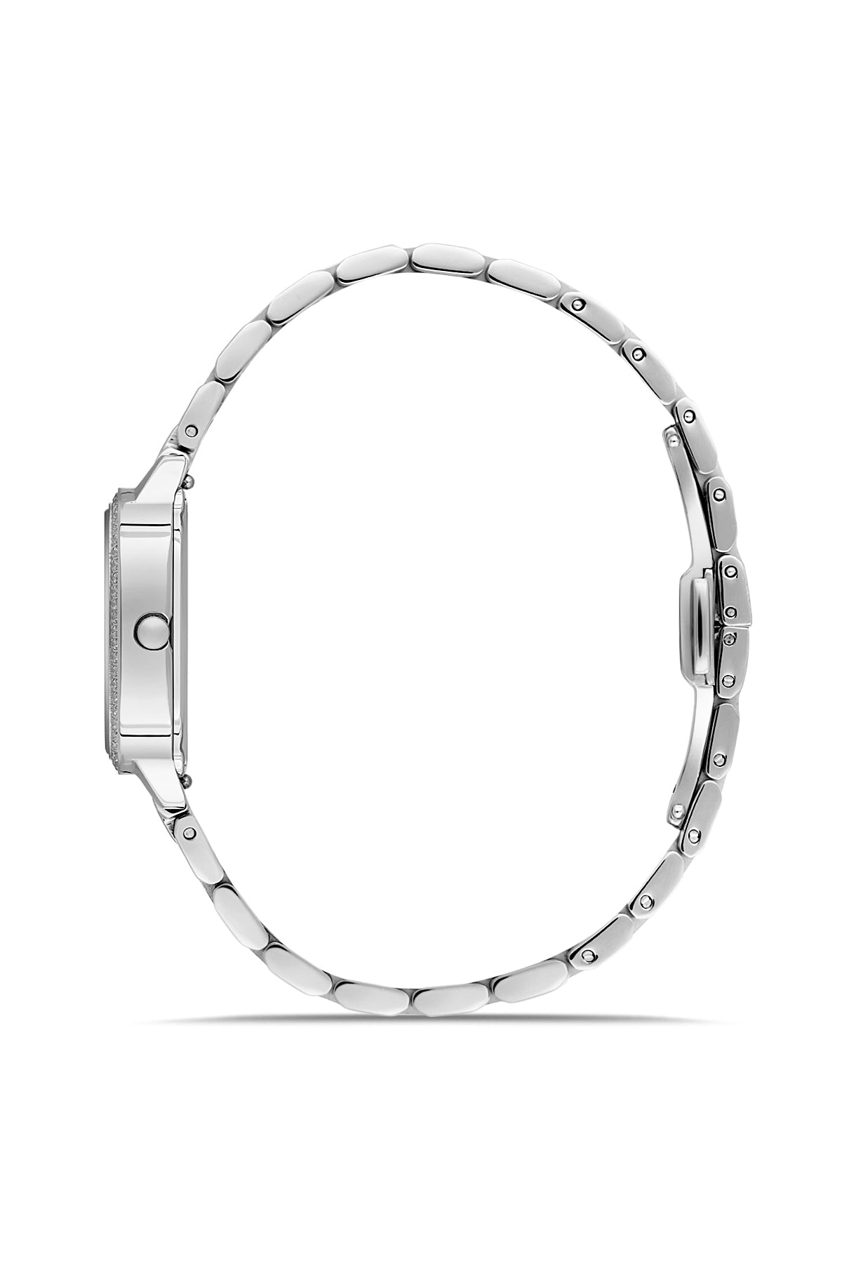 RMS Women's Silver Dial Silver Stone Detailed Stainless Steel Watch - RMS.1.AG2158.10