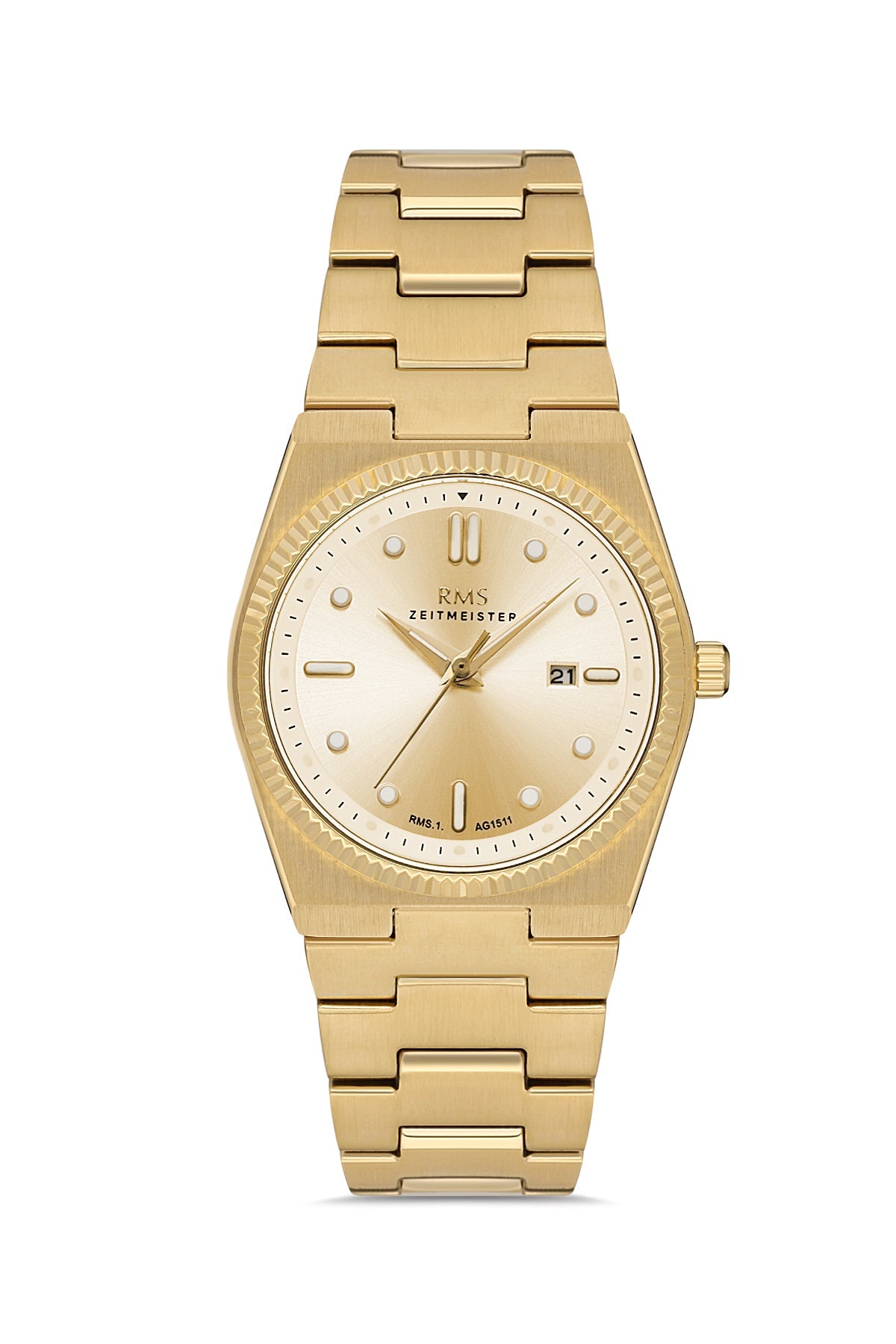 RMS Yellow Dial Yellow-Coated Women's Wristwatch - RMS.1.AG1511.06