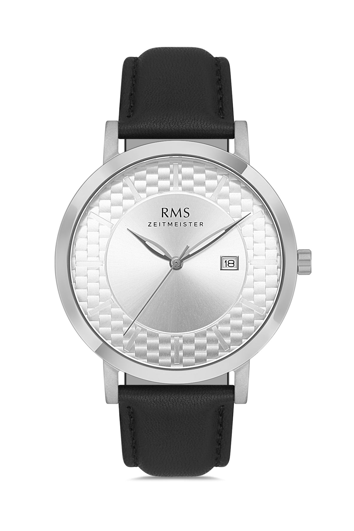 RMS Silver Dial Silver Coated Men's Watch