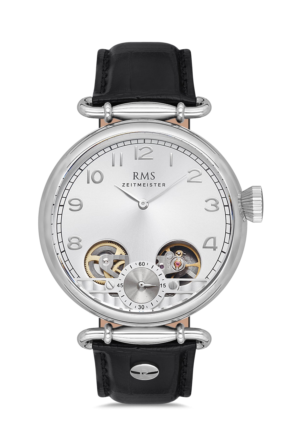 RMS SILVER DIAL SILVER PLATED MEN'S WATCH