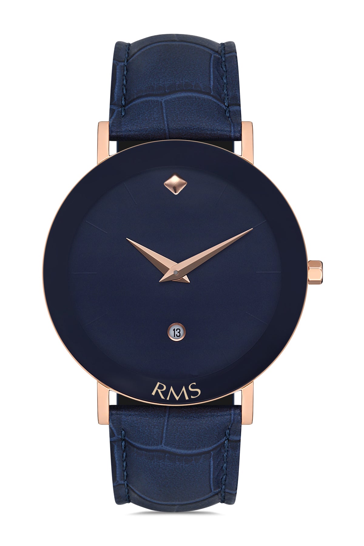 RMS Blue Dial Rose Blue Coated Men's Watch