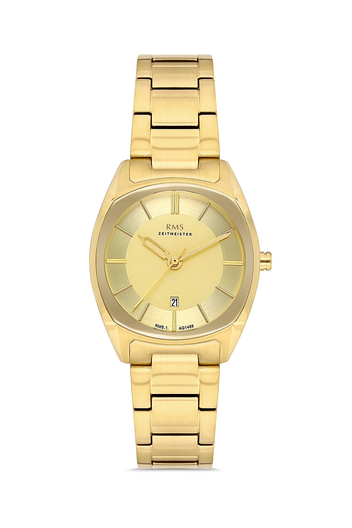 RMS Yellow Dial Yellow-Coated Women's Wristwatch