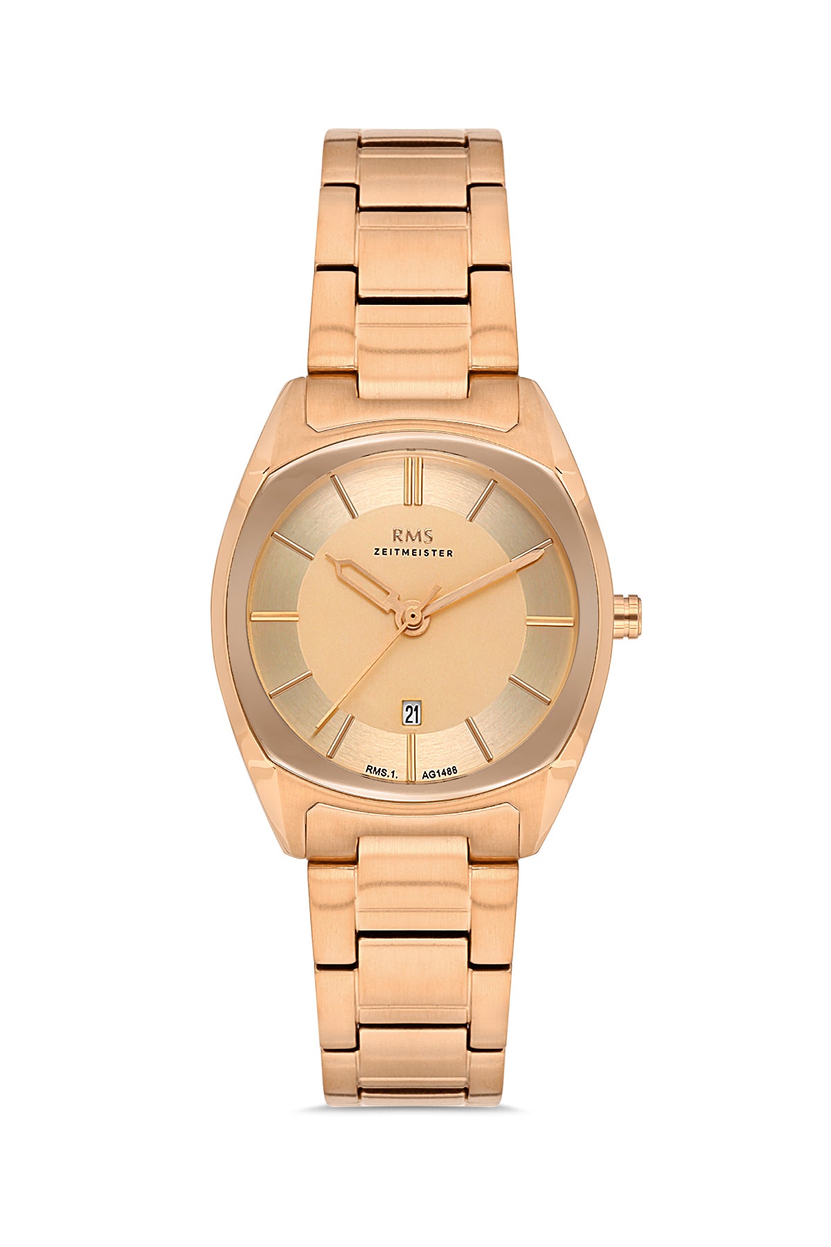 RMS Rose Dial Rose-Coated Women's Wristwatch