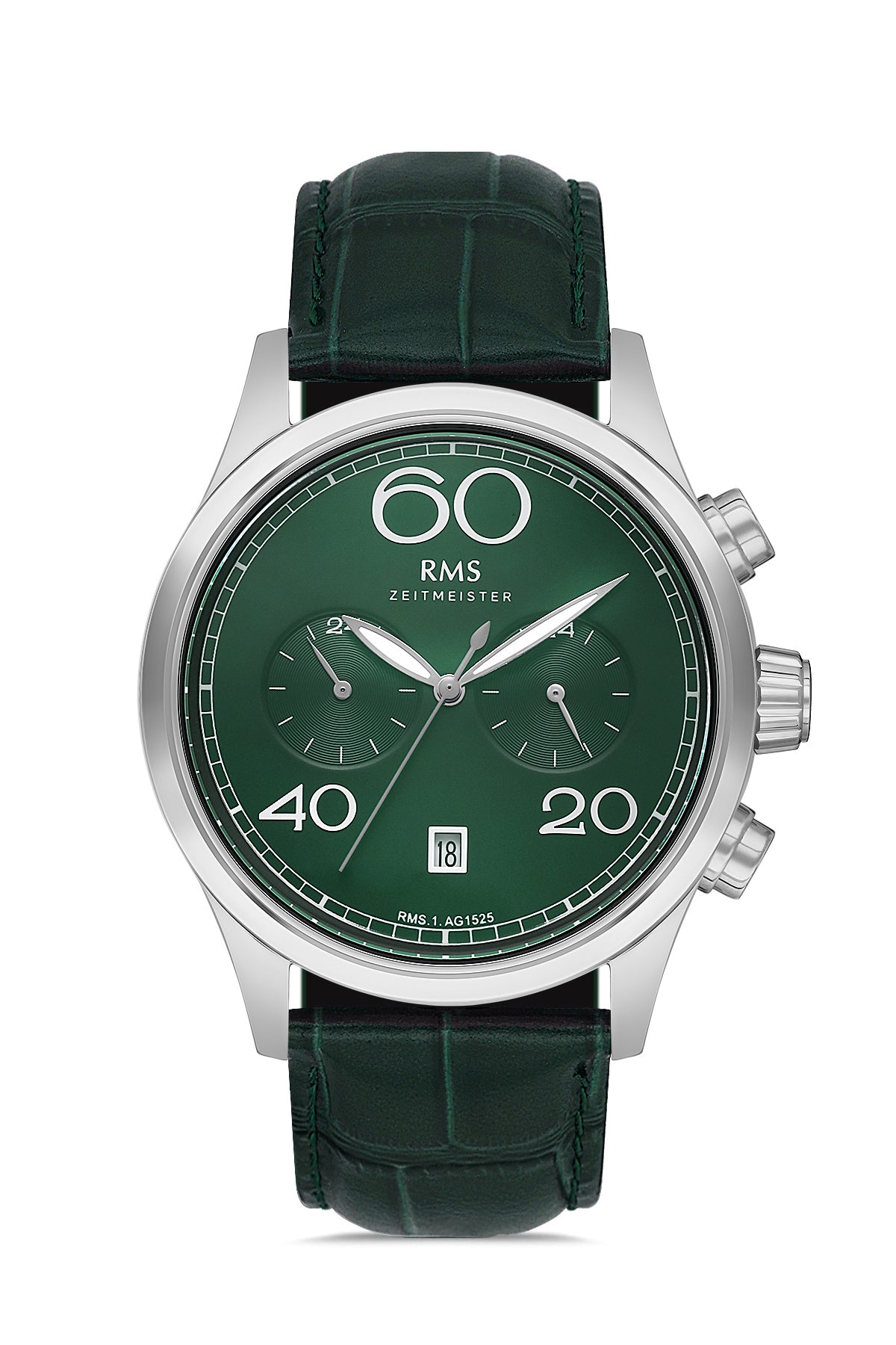 RMS Green Dial Silver Plated Men's Watch