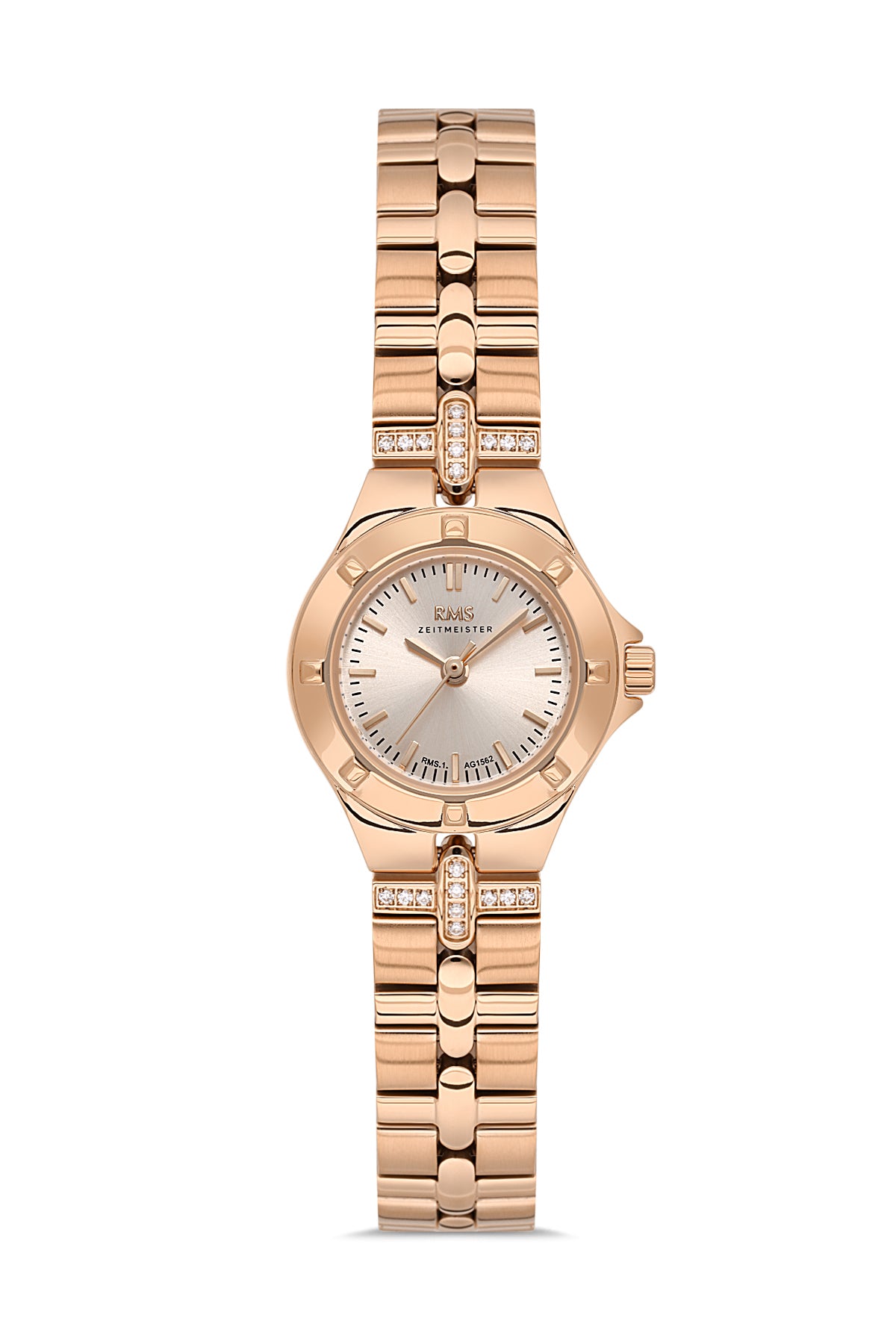 RMS Rose Dial Rose Coated Women's Wristwatch