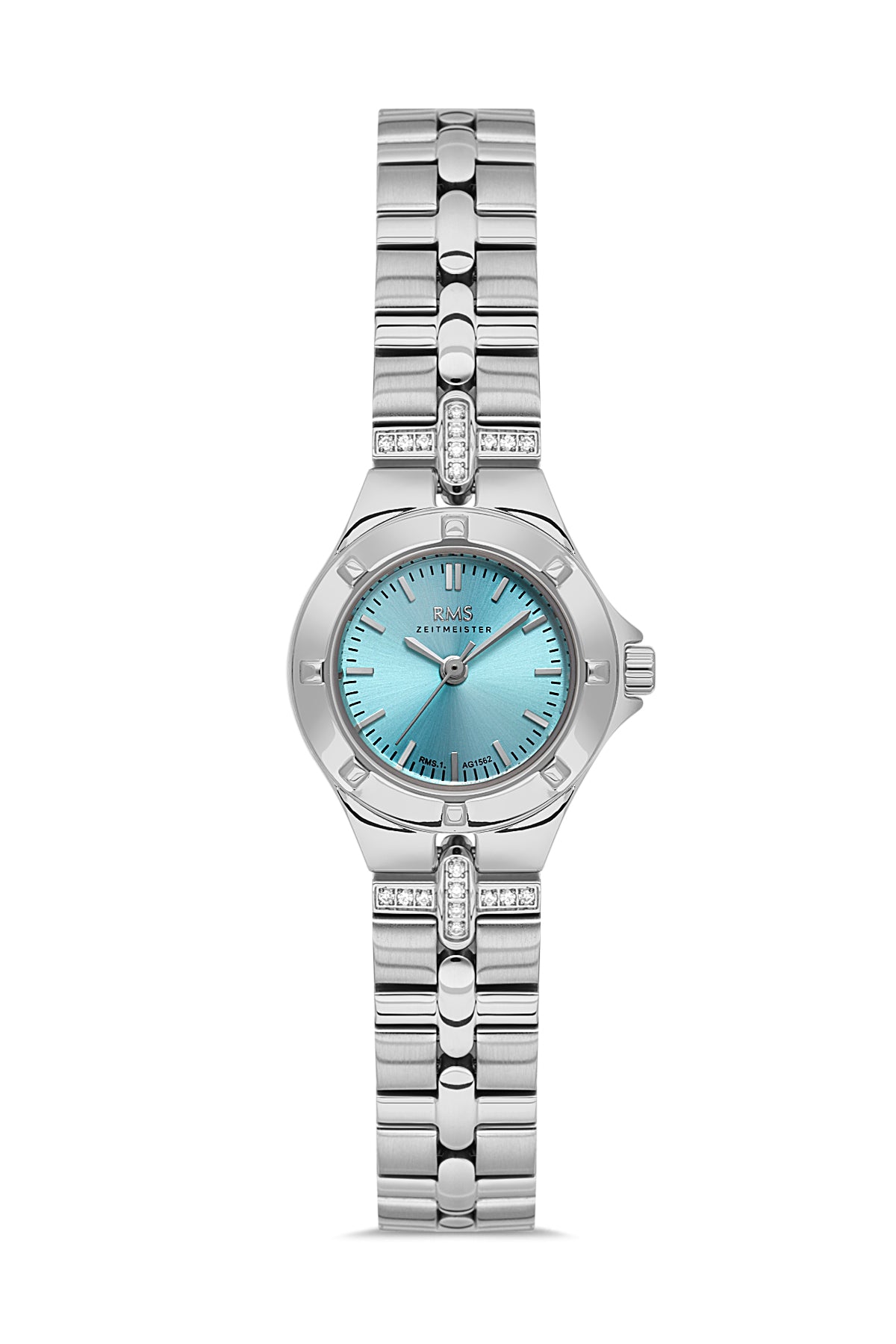 RMS Turquoise Dial Silver Coated Women's Wristwatch