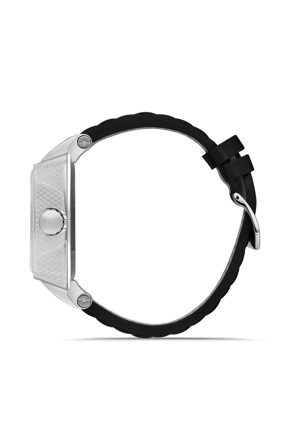 RMS Black Dial Silver Coated Men's Watch - RMS.1.AG1054.09