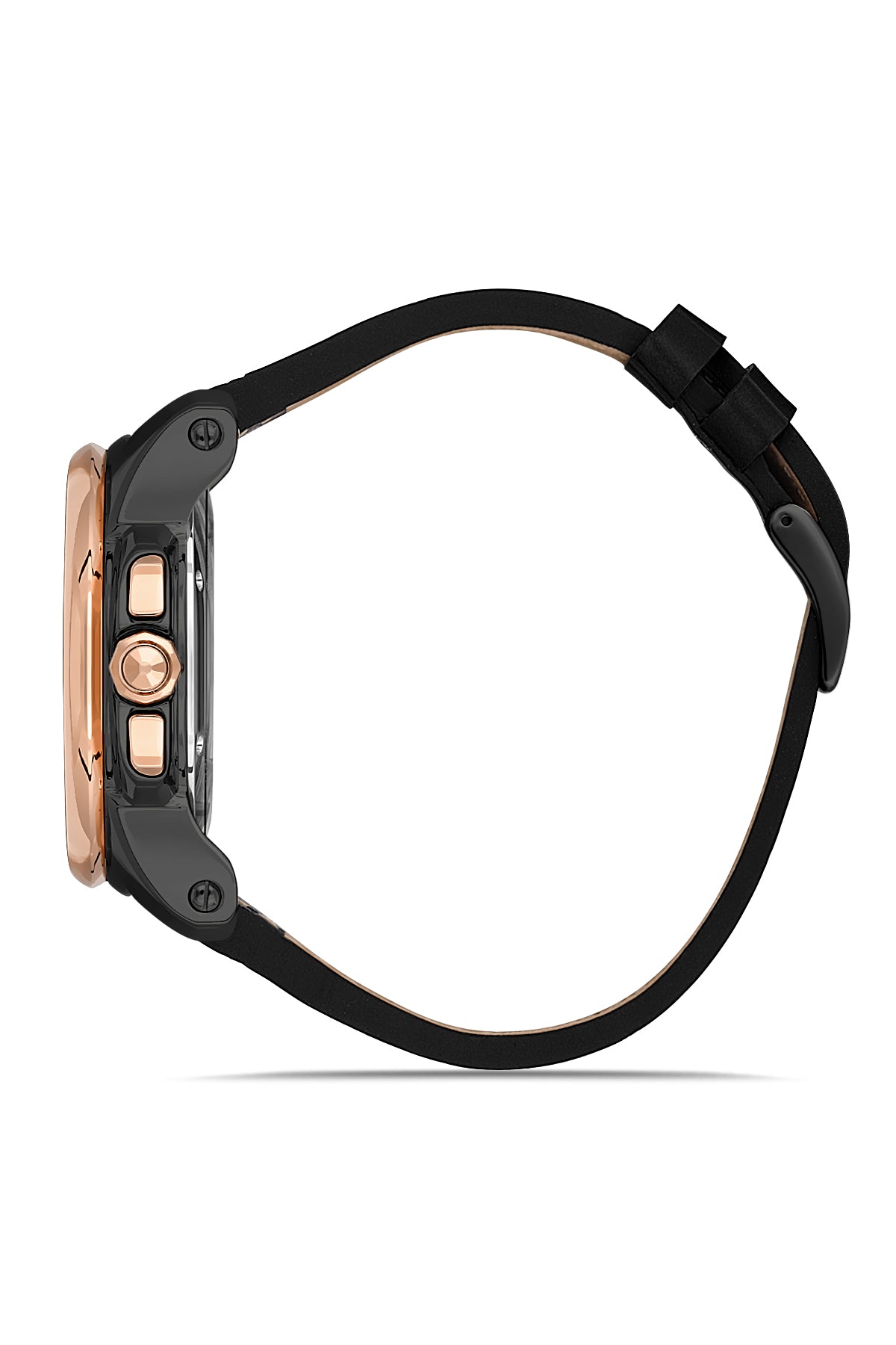 RMS Black Dial Rose Black Coated Men's Watch - RMS.1.AG1058.06