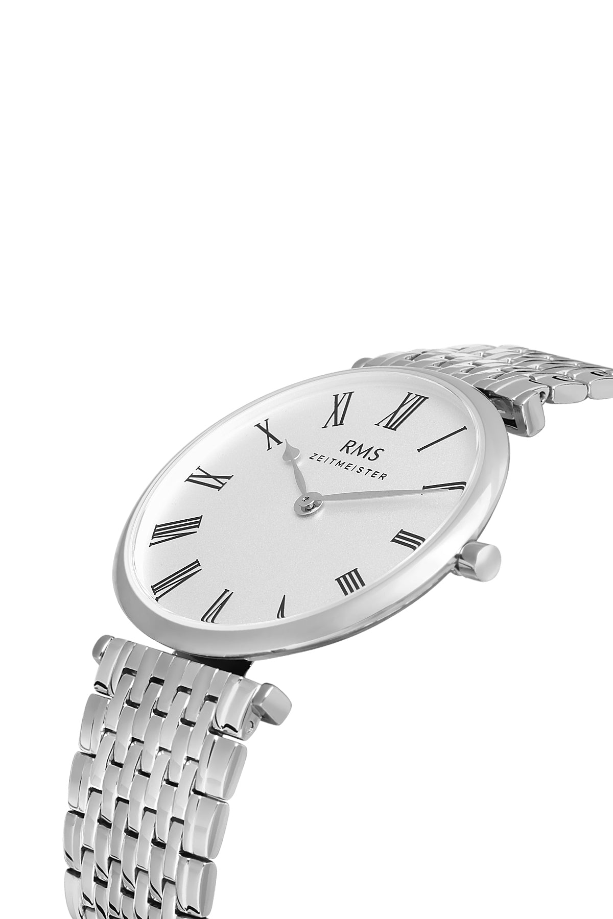 RMS Silver Dial Silver Coated Men's Watch - RMS.1.AG1123.13