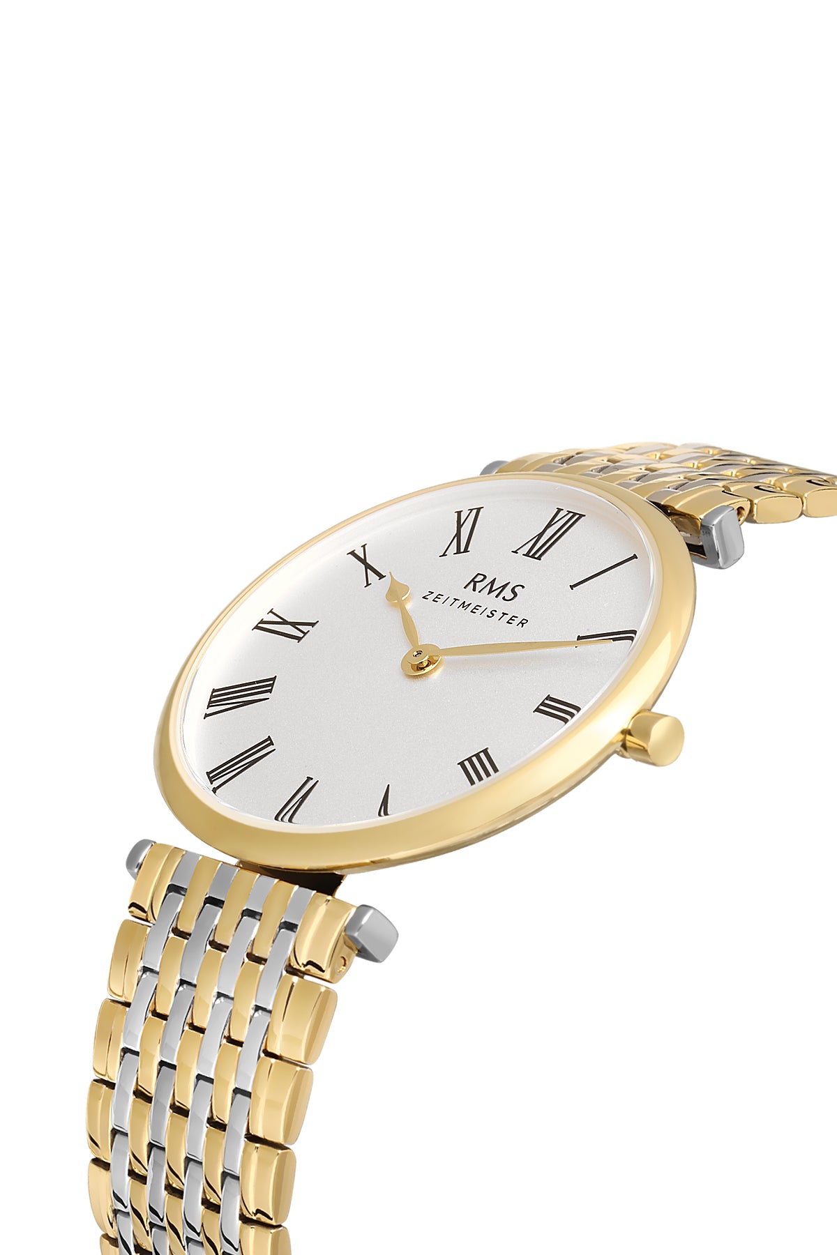 RMS Silver Dial Yellow White Coated Men's Watch - RMS.1.AG1123.17