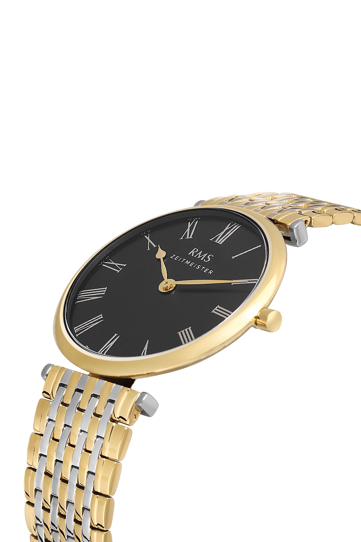 RMS Black Dial Yellow White Coated Men's Watch - RMS.1.AG1123.18