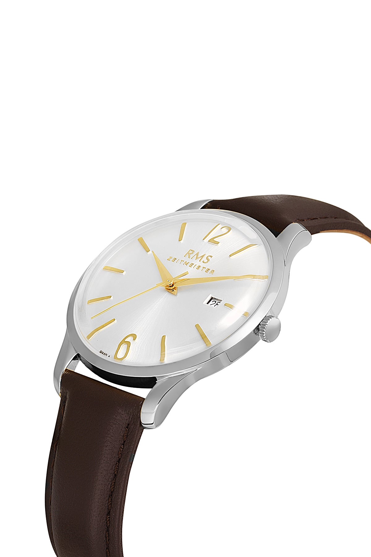 RMS Silver Dial Silver Coated Men's Watch - RMS.1.AG1611.01