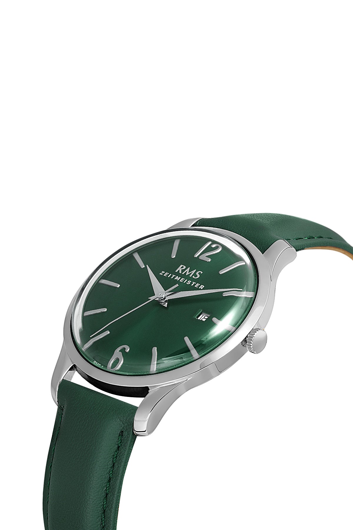 RMS Green Dial Silver Coated Men's Watch - RMS.1.AG1611.06