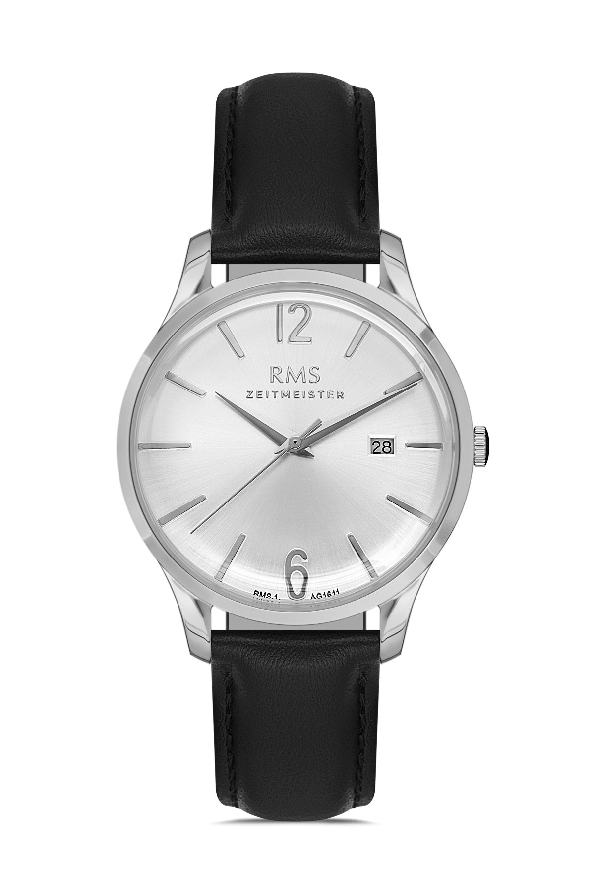 RMS Silver Dial Silver Coated Men's Watch - RMS.1.AG1611.07