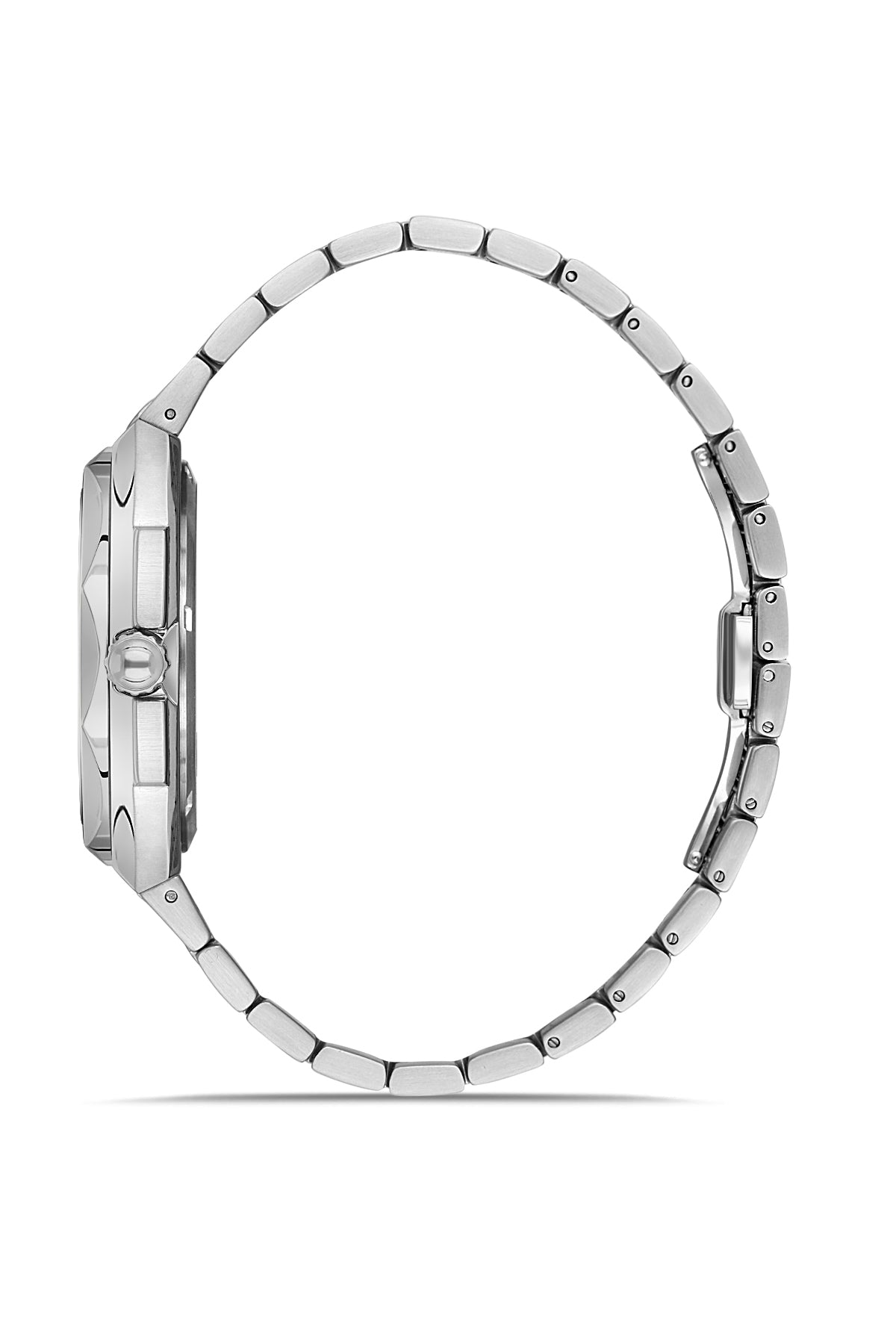 RMS Black Dial Silver Coated Men's Watch - RMS.1.AG1619.03