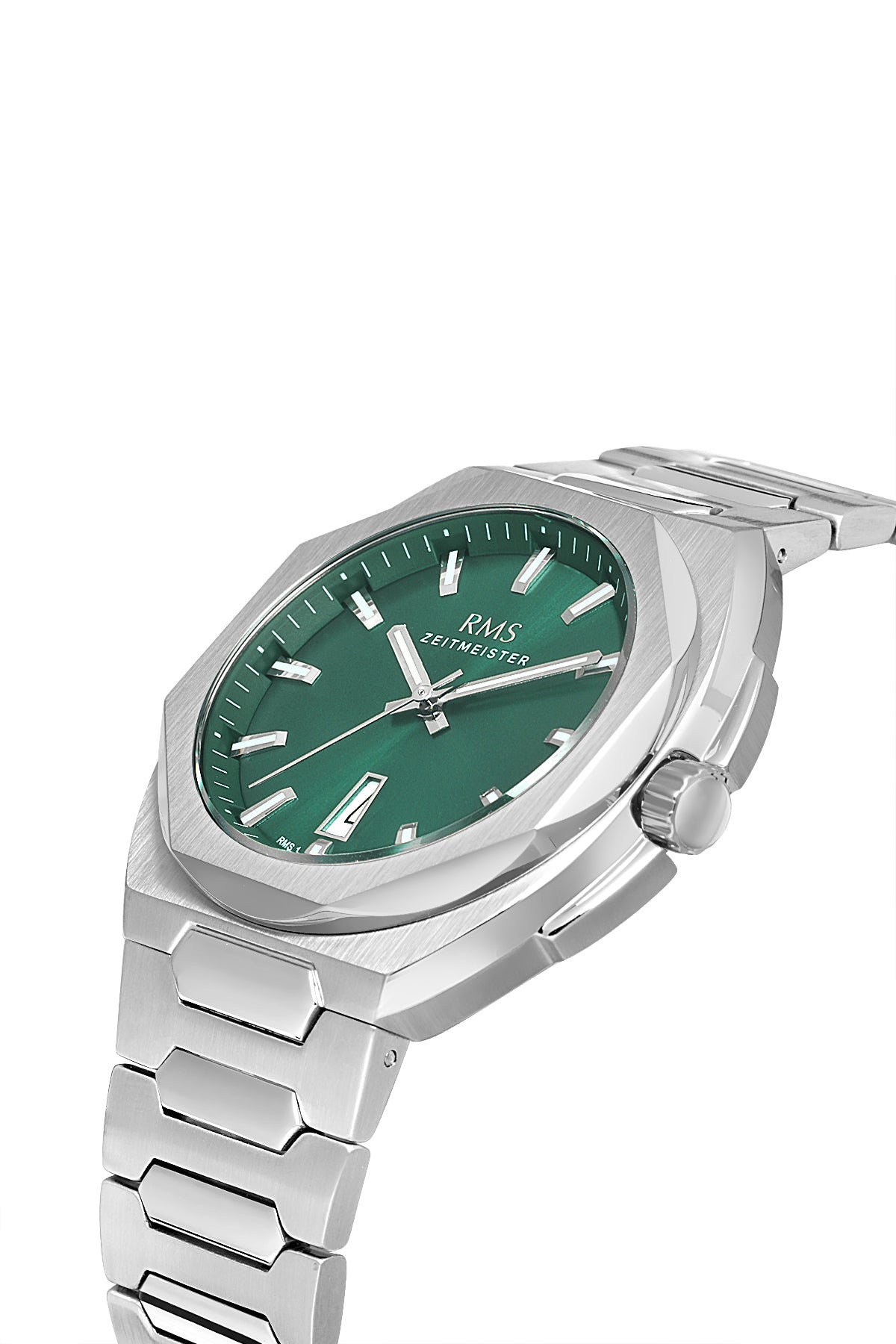 RMS Green Dial Silver Coated Men's Watch - RMS.1.AG1619.06 - 3
