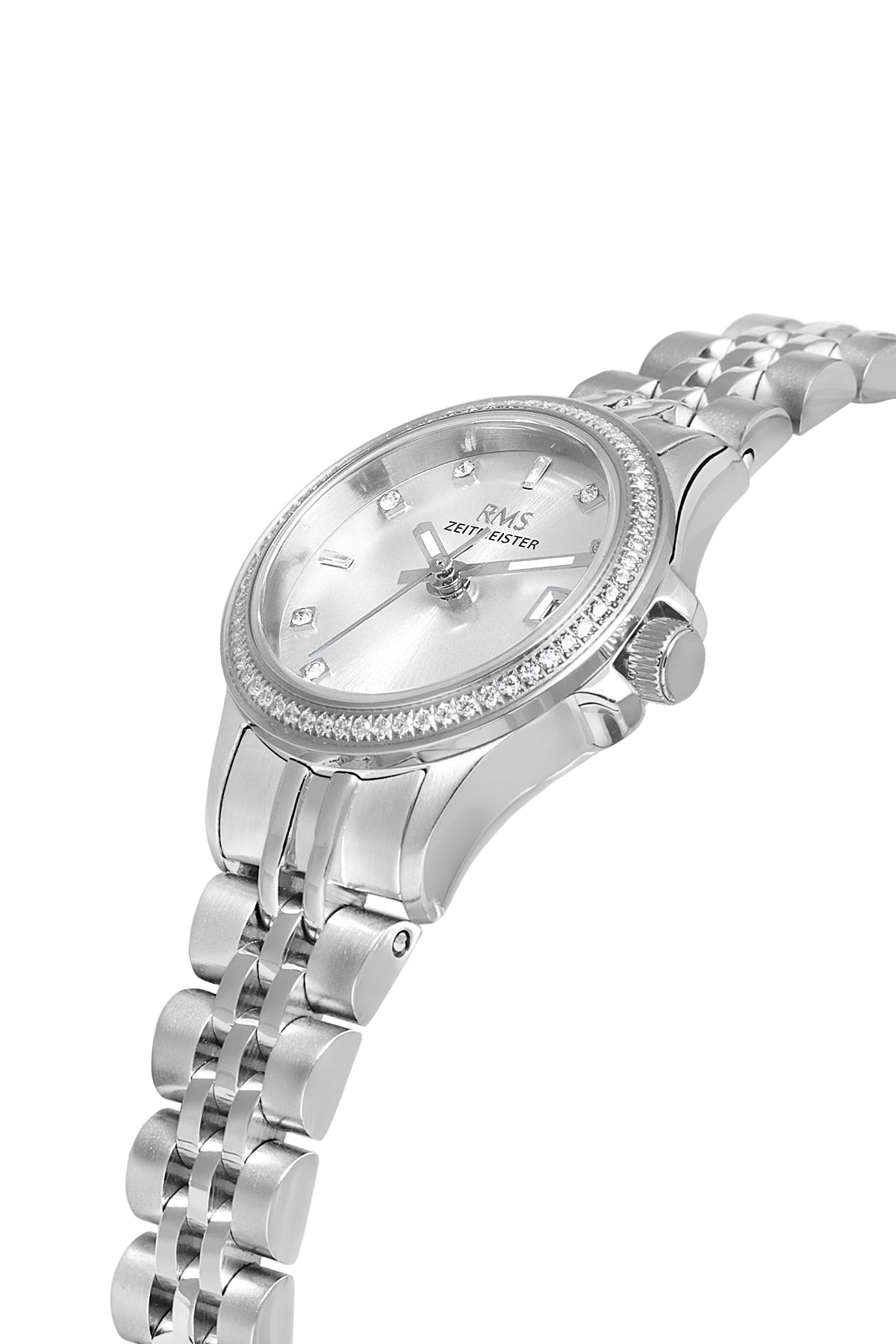 RMS Silver Dial Silver Coated Women's Watch - RMS.1.AG1604.01