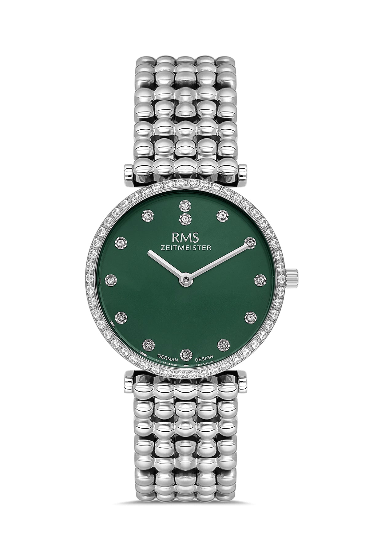 RMS Women's Green Dial Silver Stainless Steel Watch - RMS.1.AG1647.04