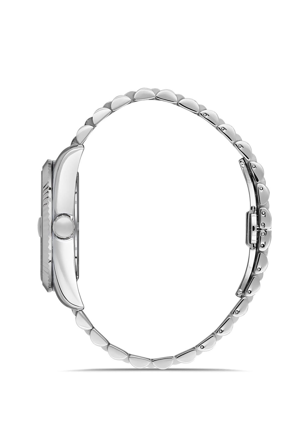 RMS Black Dial Silver Coated Men's Watch - RMS.1.AG1641.02