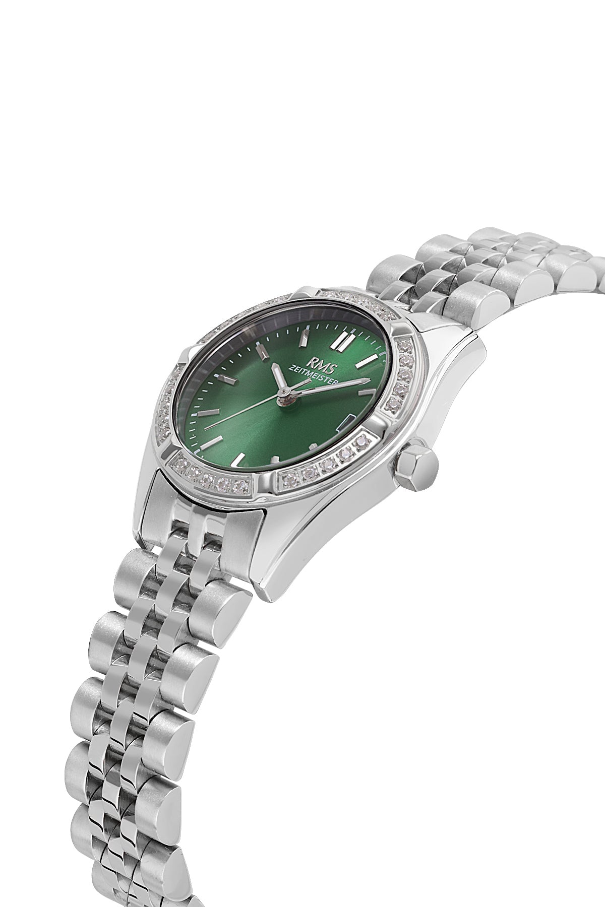 RMS Green Dial Silver Coated Women's Watch - RMS.1.AG1605.03 - 3