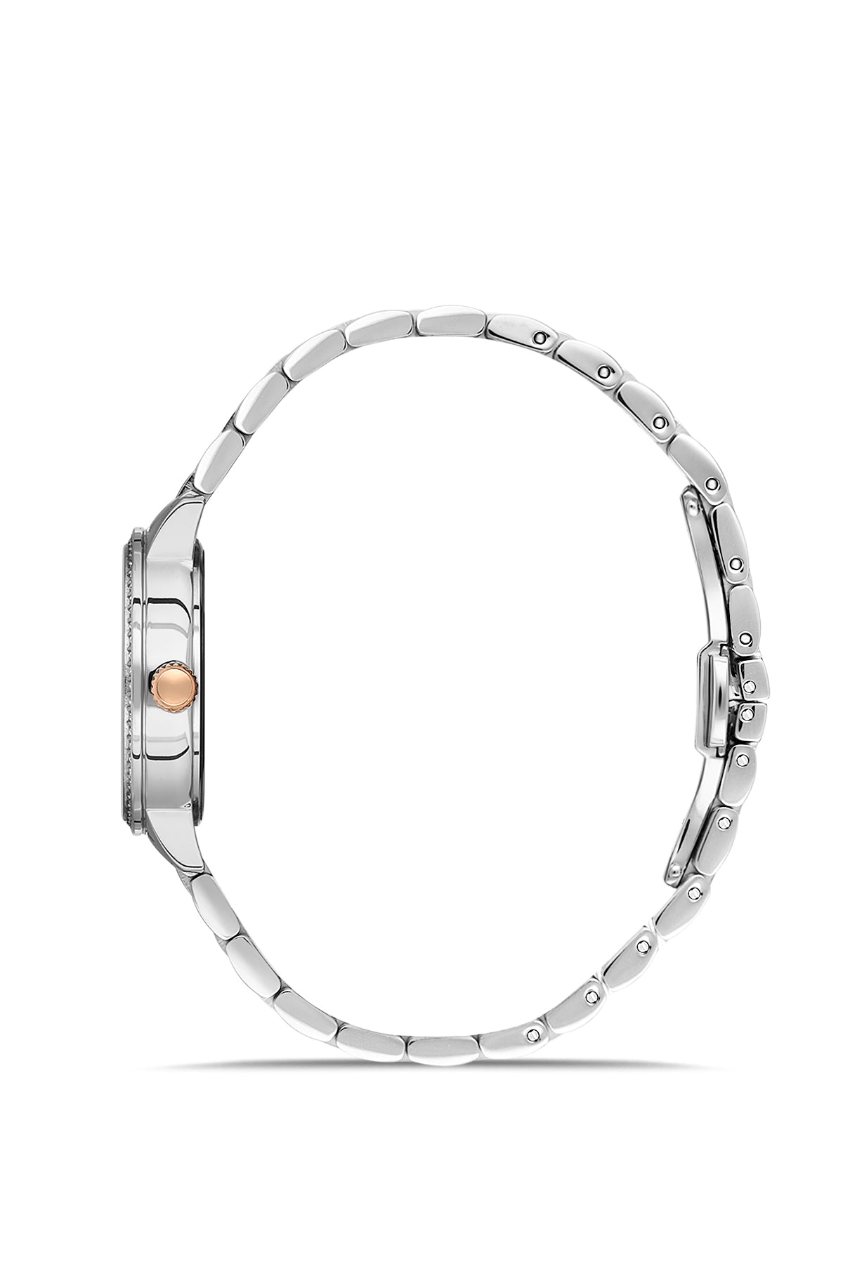 RMS Blue Dial Rose White Coated Women's Watch - RMS.1.AG1606.07