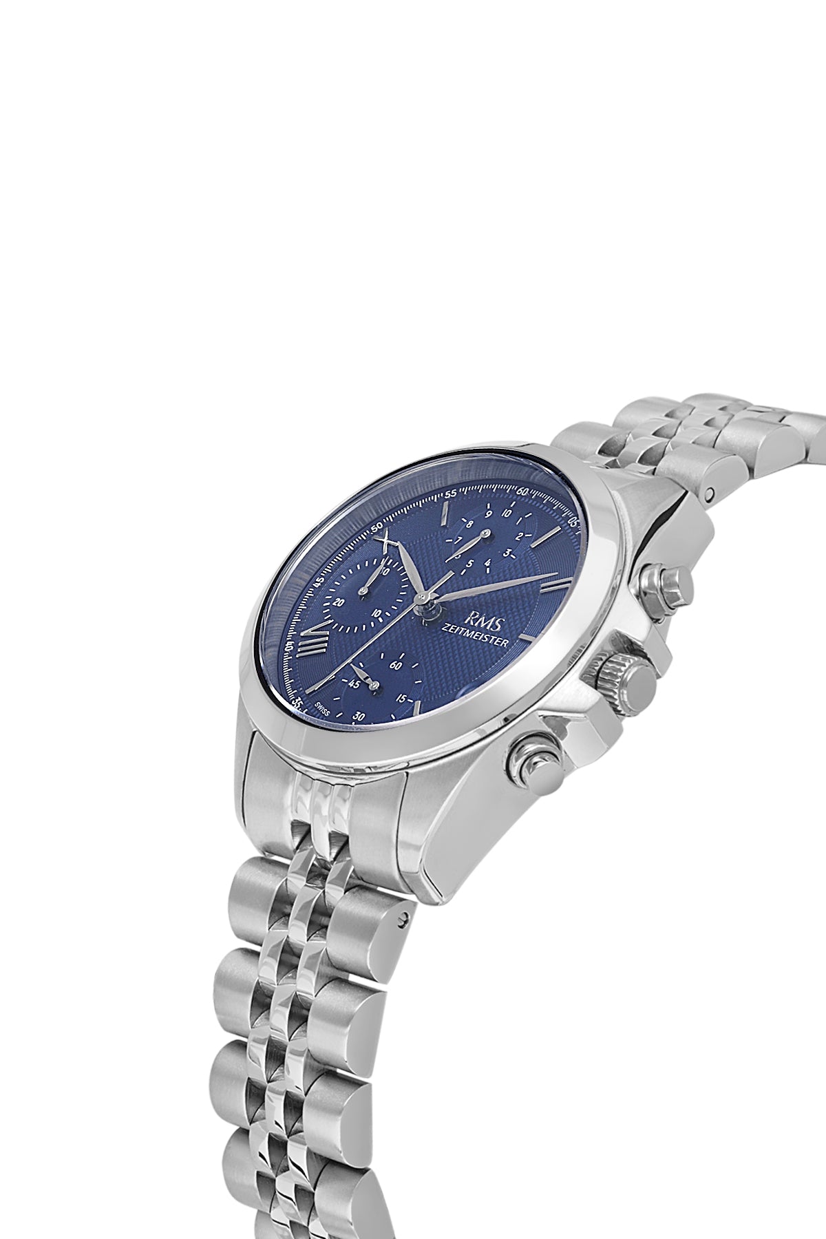 RMS Blue Dial Silver Coated Women's Watch - RMS.1.AG1599.03 - 3