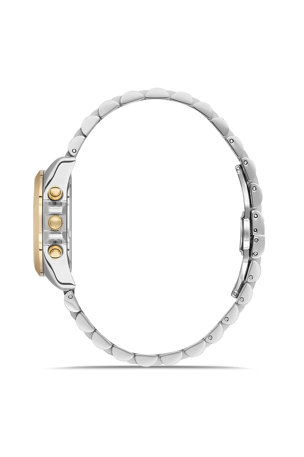 RMS Silver Dial Yellow White Coated Women's Watch - RMS.1.AG1599.09