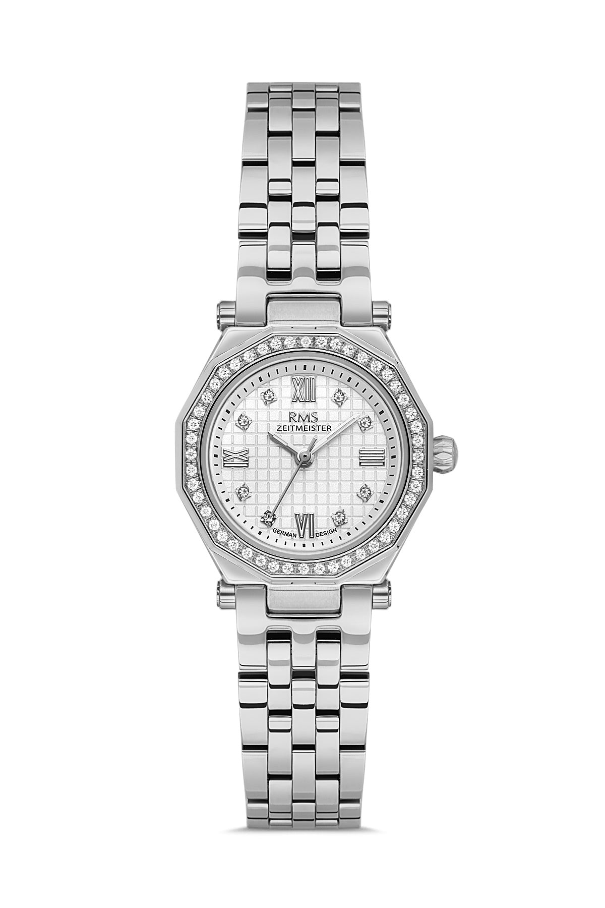 RMS Silver Dial Silver Coated Women's Watch - RMS.1.AG2056.01
