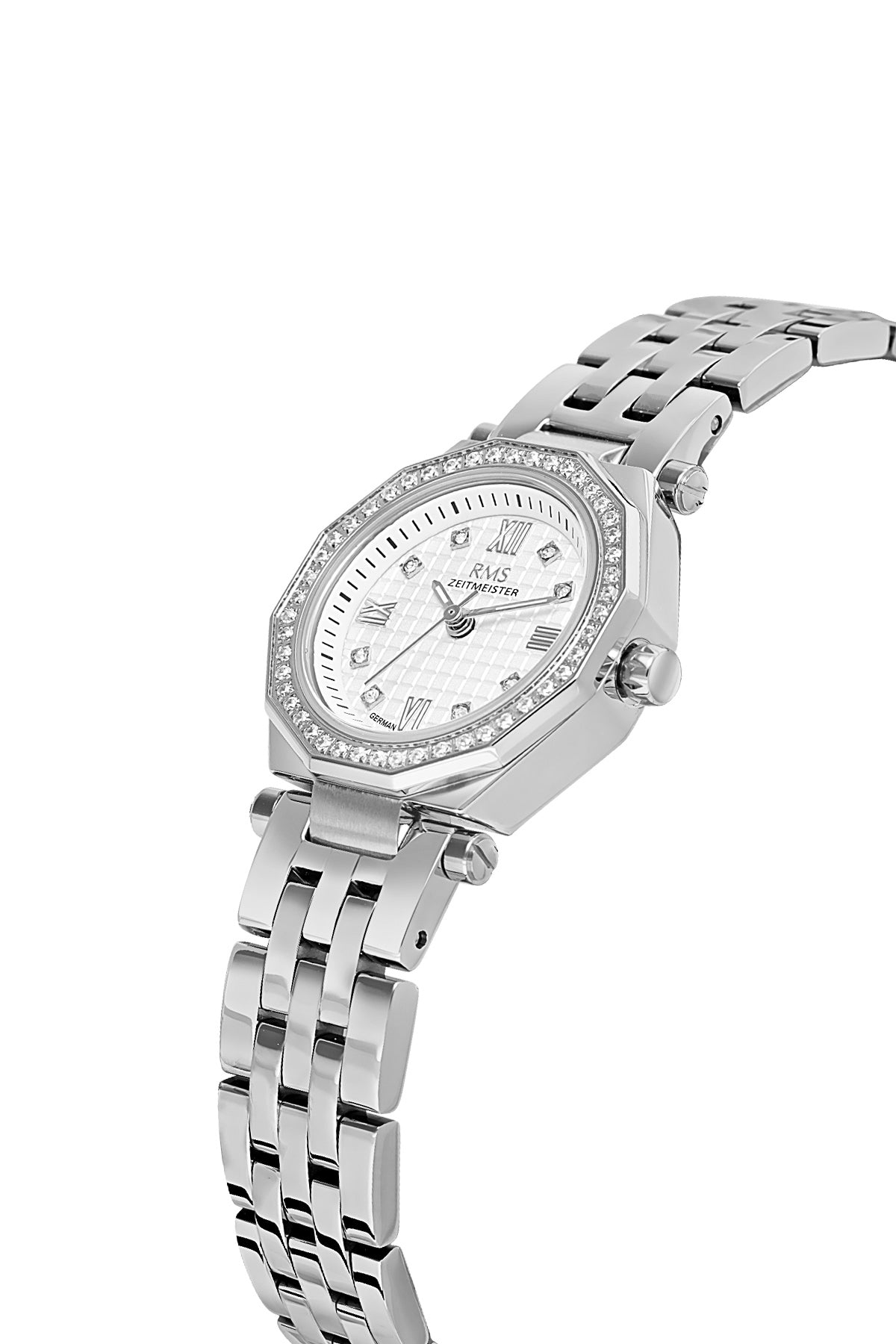 RMS Silver Dial Silver Coated Women's Watch - RMS.1.AG2056.01