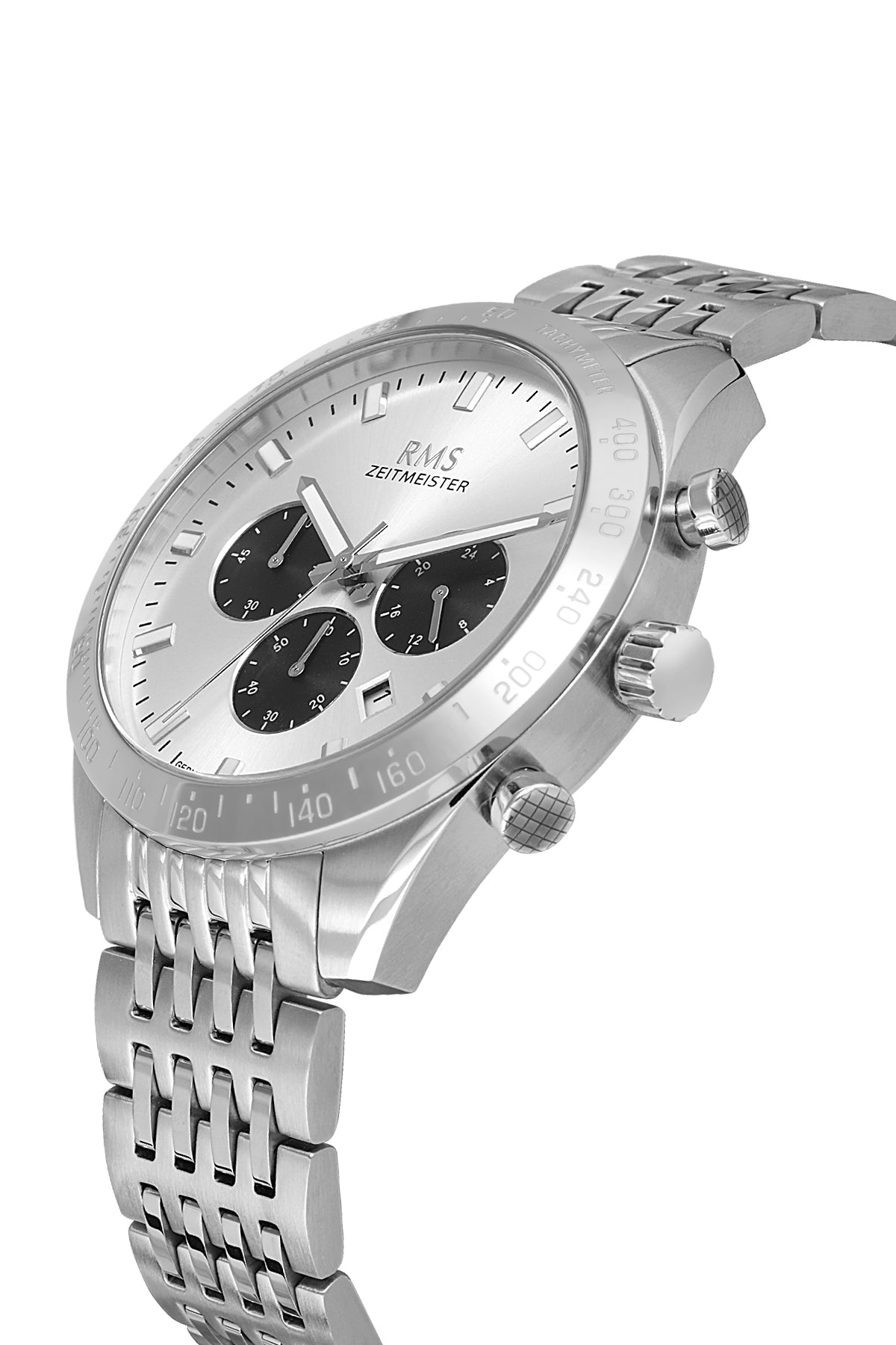 RMS Men's Silver Dial Silver Stainless Steel Watch - RMS.1.AG2053.01 - 3