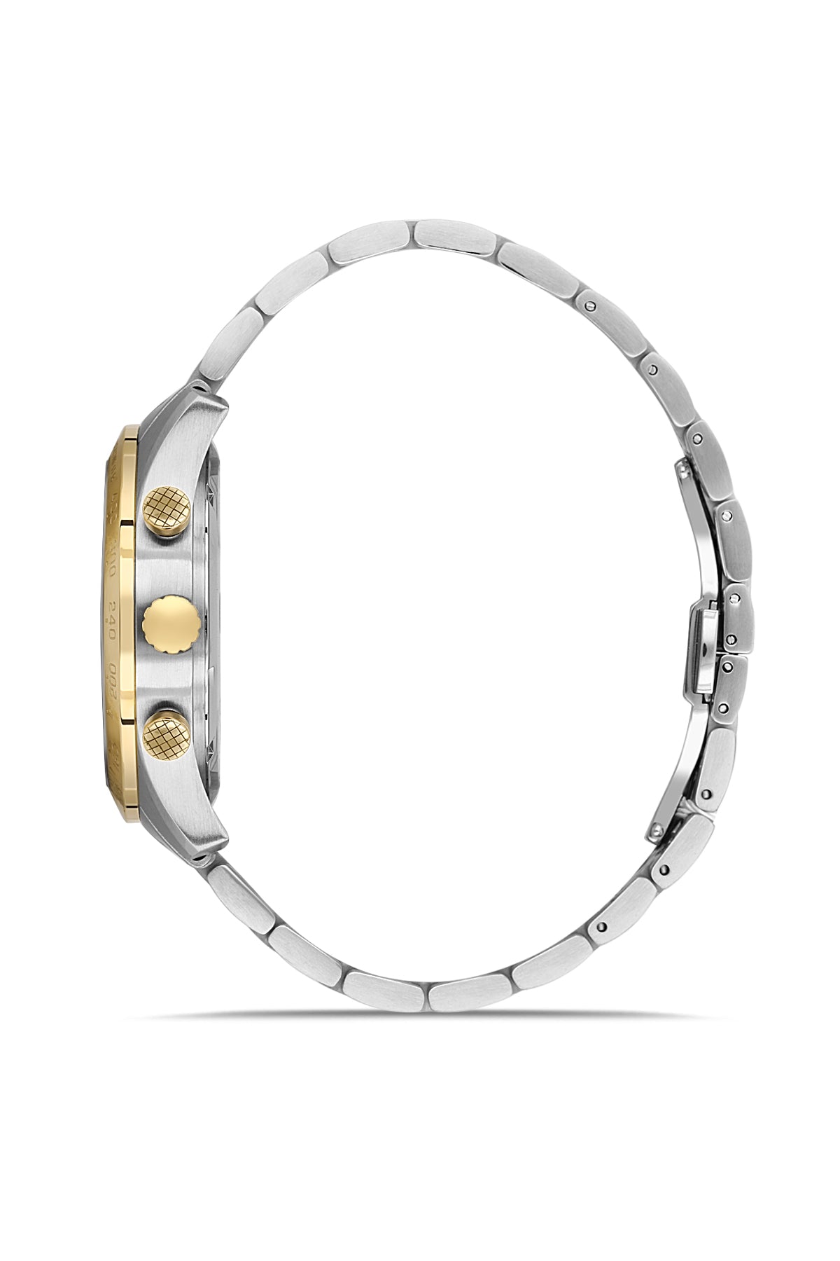 RMS Men's Black Dial Gold & Silver Stainless Steel Watch - RMS.1.AG2053.06