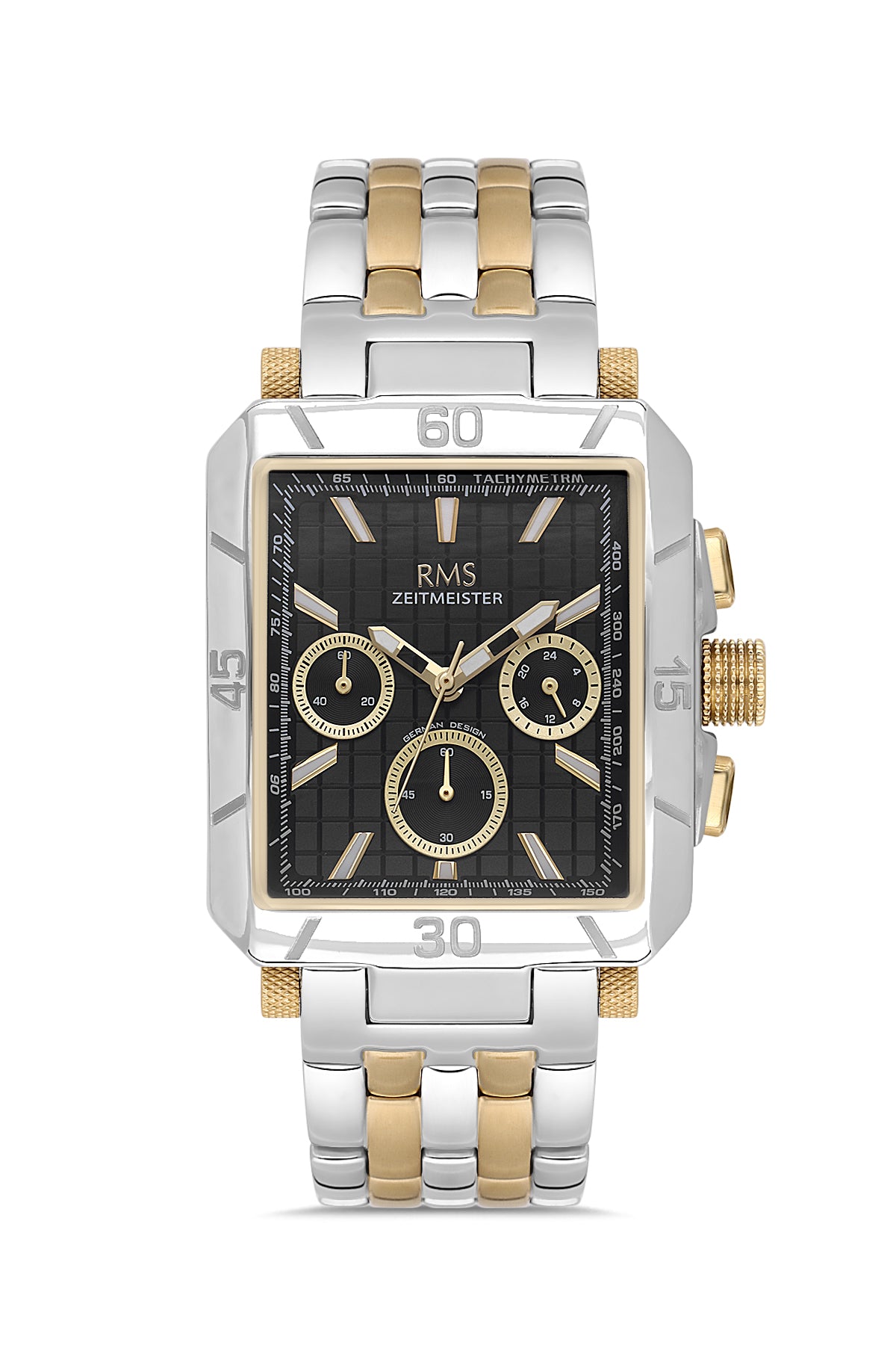 RMS Men's Green Dial Gold & Silver Stainless Steel Watch - RMS.1.AG2054.06