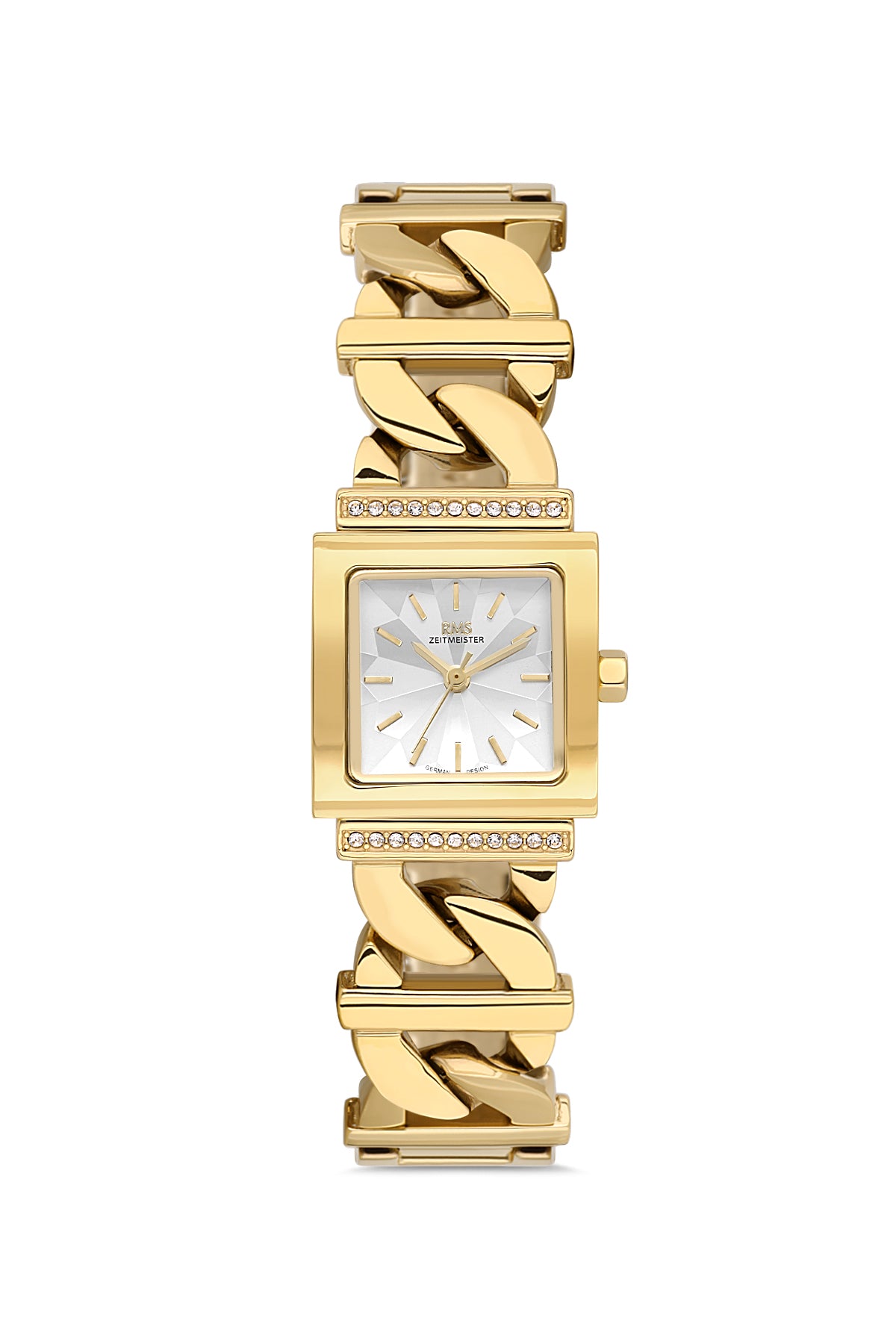 RMS Women's Silver Dial Gold Stainless Steel Watch - RMS.1.AG2055.04