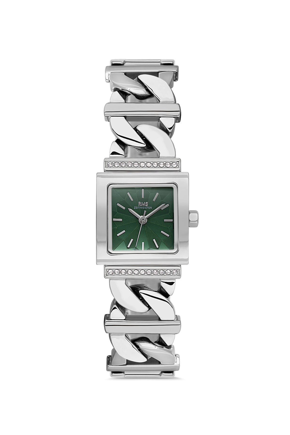 RMS Women's Green Dial Silver Stainless Steel Watch - RMS.1.AG2055.07