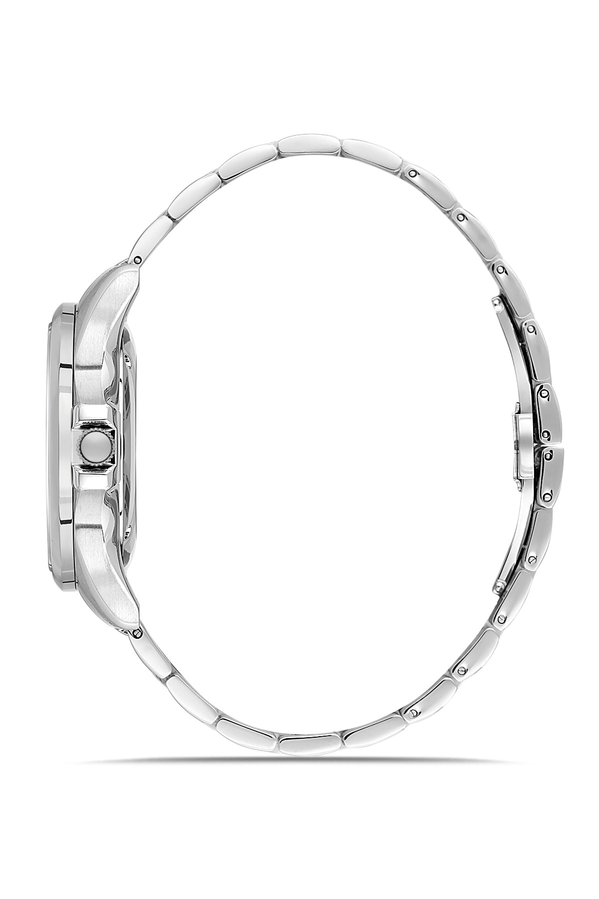RMS Men's Silver Dial Silver Stainless Steel Watch - RMS.1.AG2076.01