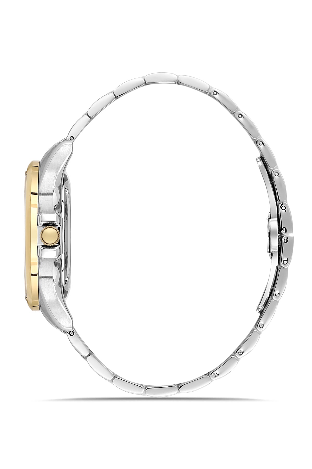 RMS Men's Black Dial Gold & Silver Stainless Steel Watch - RMS.1.AG2076.06