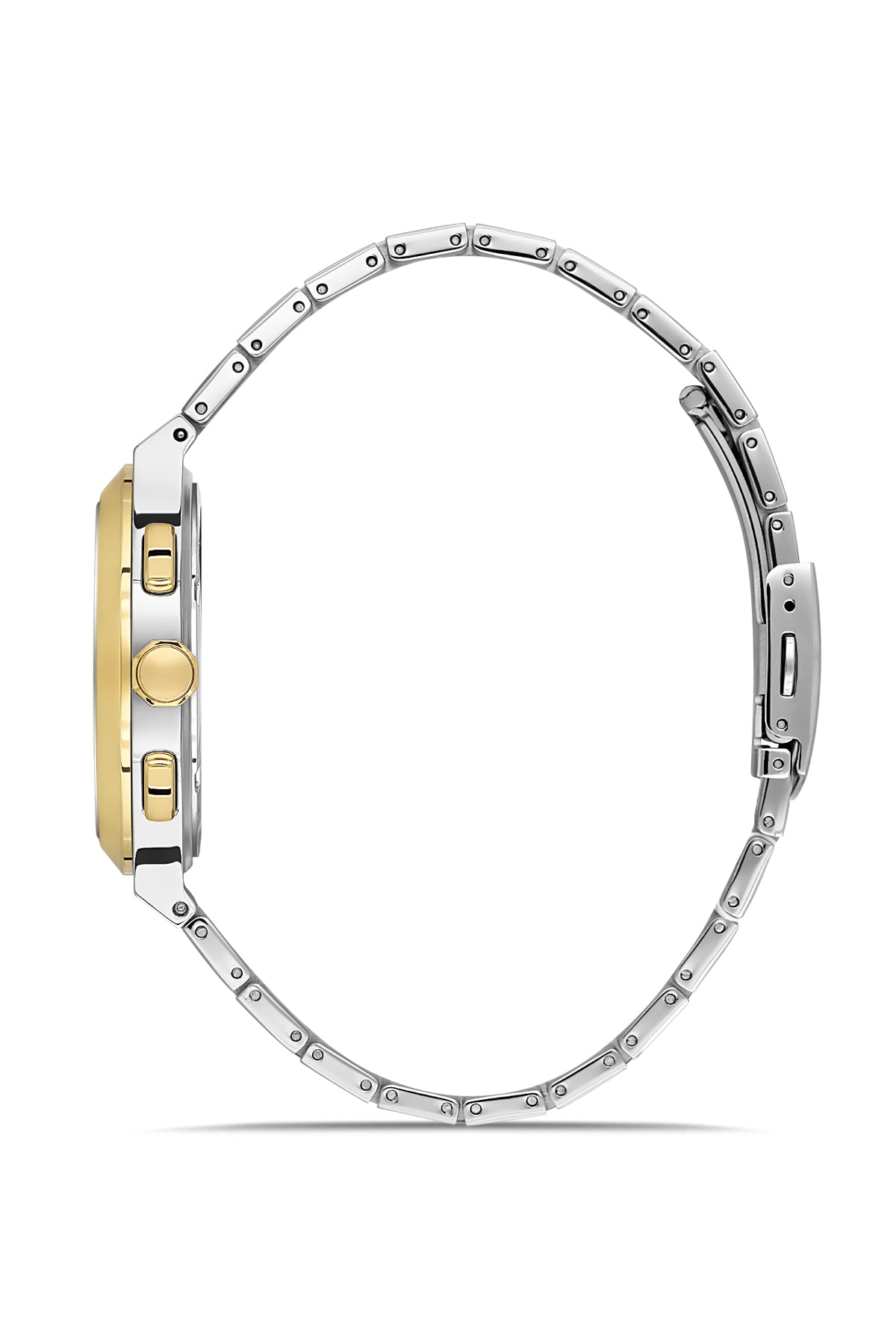 RMS Men's Gold Dial Silver Stainless Steel Watch - RMS.1.AG2102.45