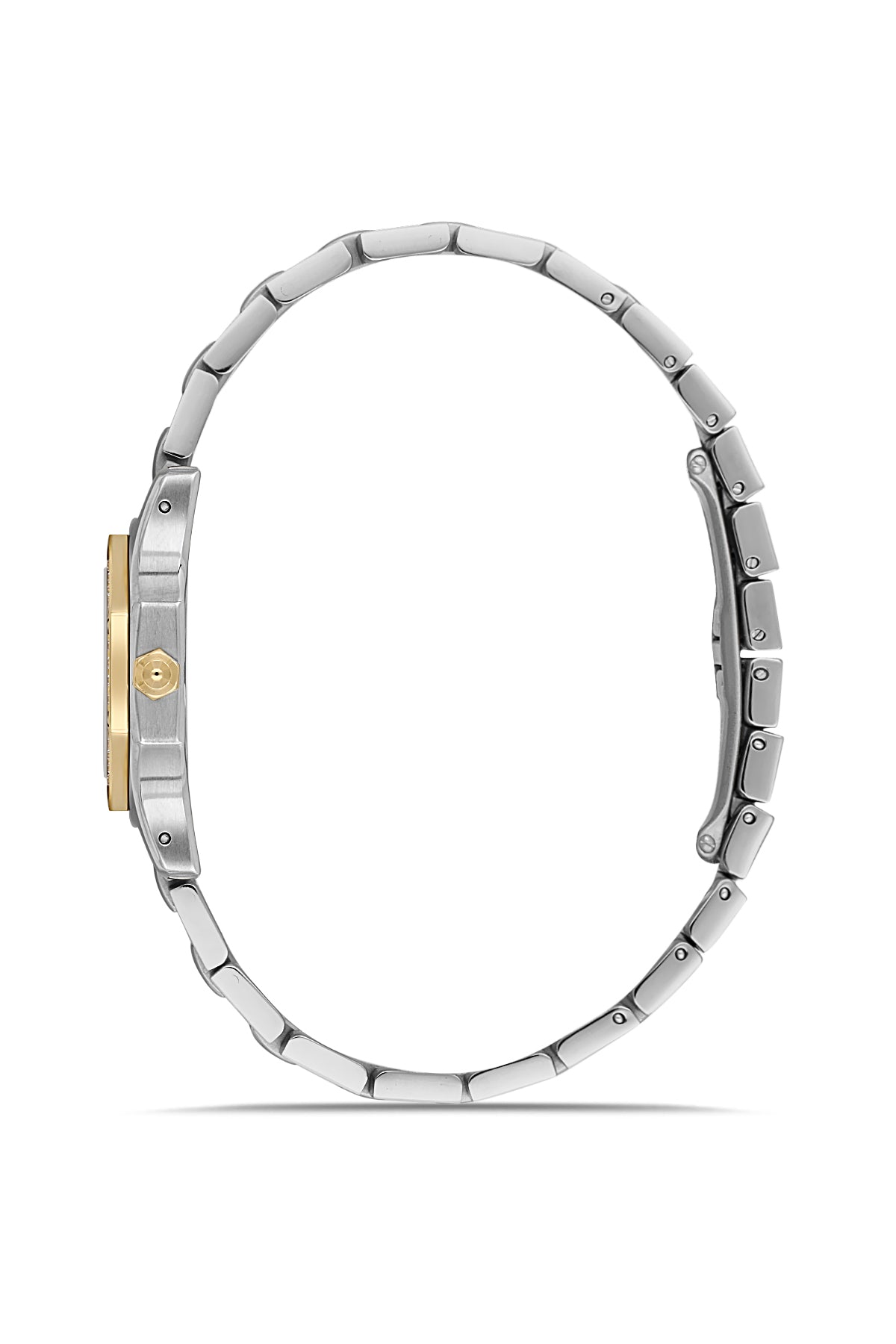 RMS Women's Green Dial Gold & Silver Stone Detailed Stainless Steel Watch - RMS.1.AG2107.49